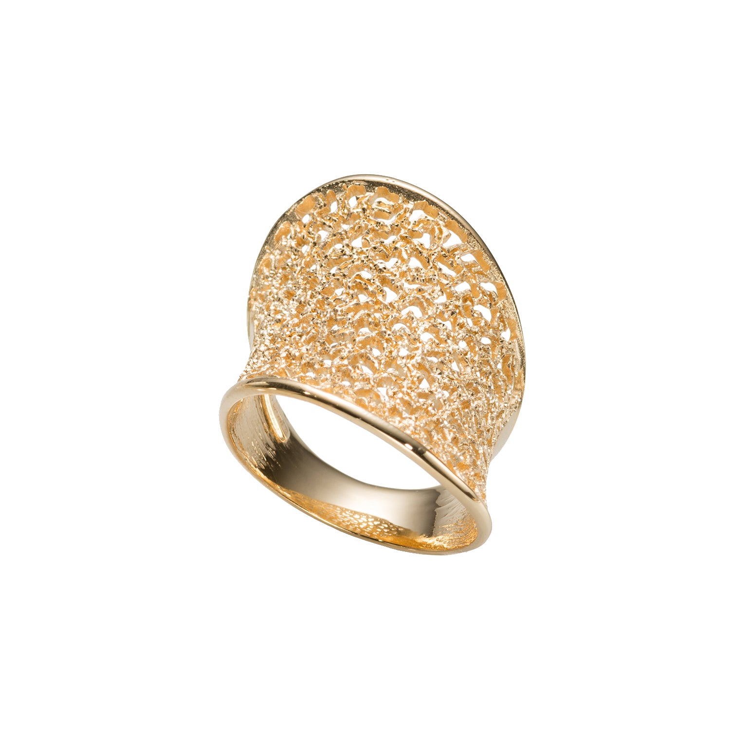 Δαχτυλίδι Terra από επιχρυσωμένο ασήμι 925° Εικόνα 1