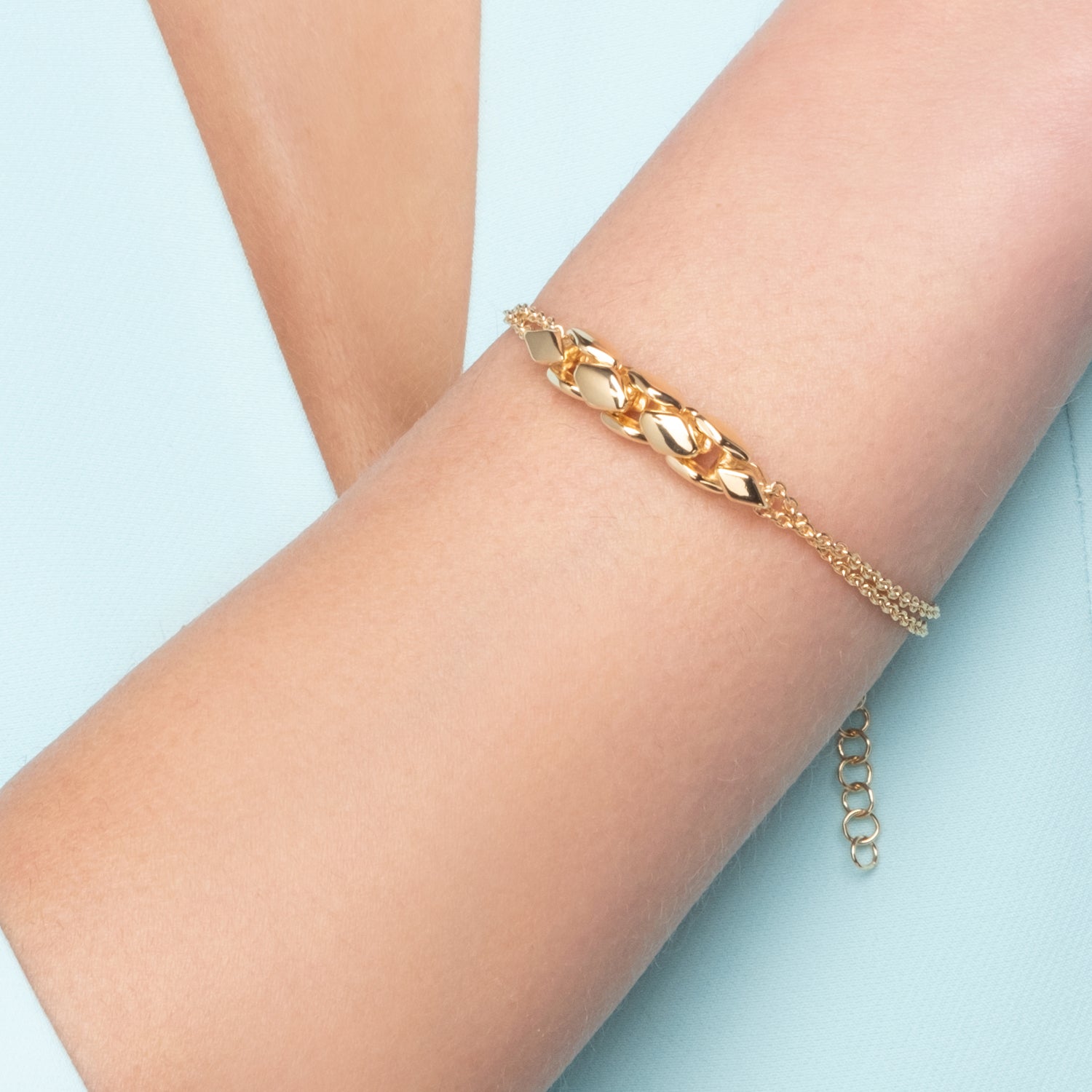 Βραχιόλι Skin από επιχρυσωμένο ασήμι 925° Εικόνα 2