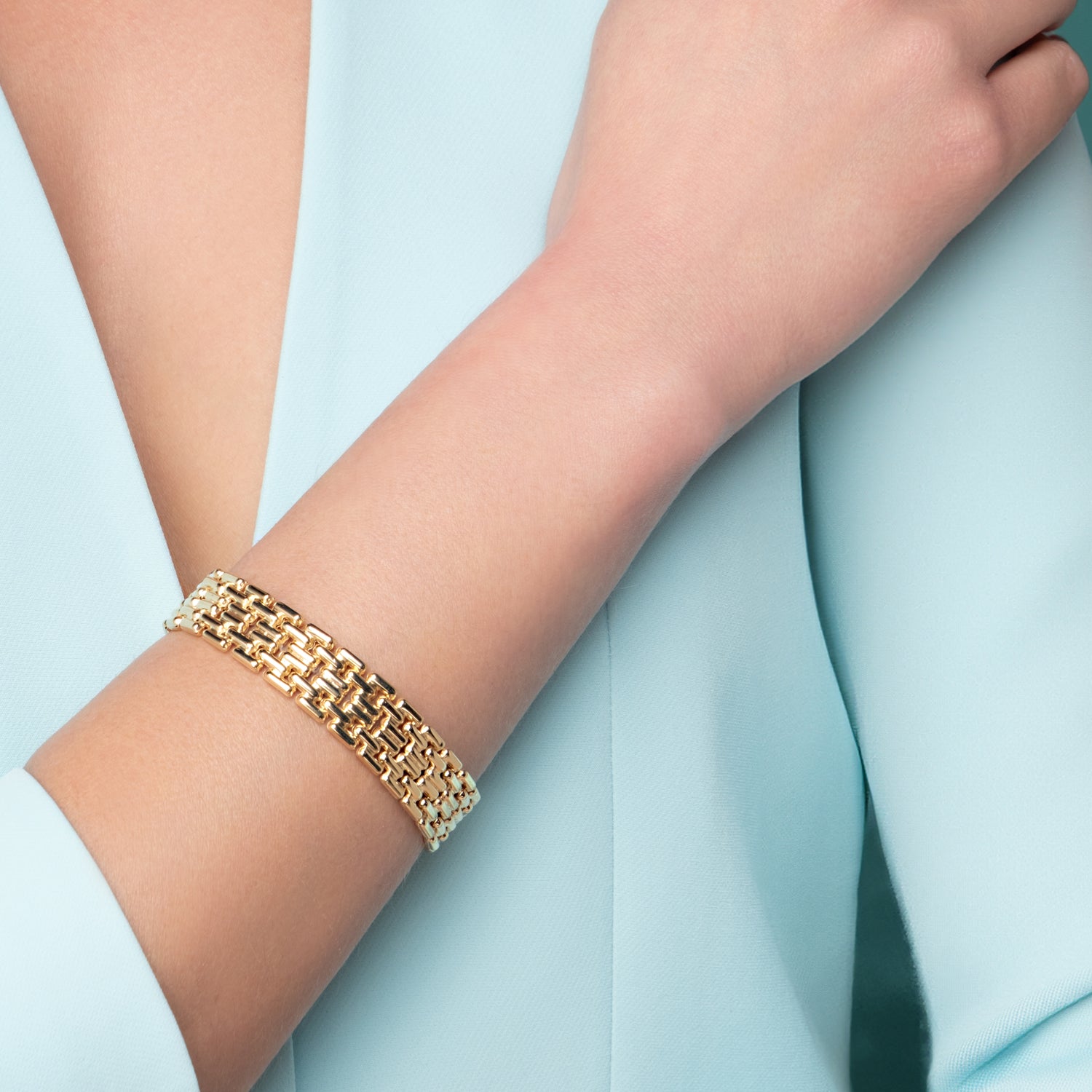 Βραχιόλι Skin από επιχρυσωμένο ασήμι 925° Εικόνα 2