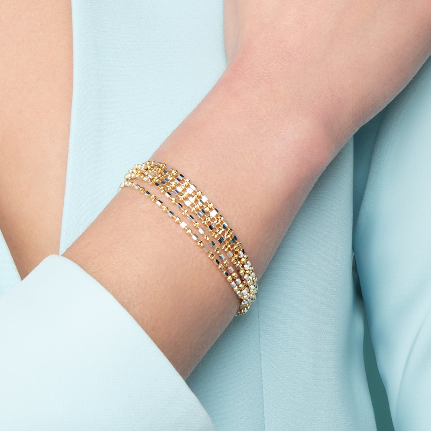 Βραχιόλι Skin από επιχρυσωμένο ασήμι 925° Εικόνα 2