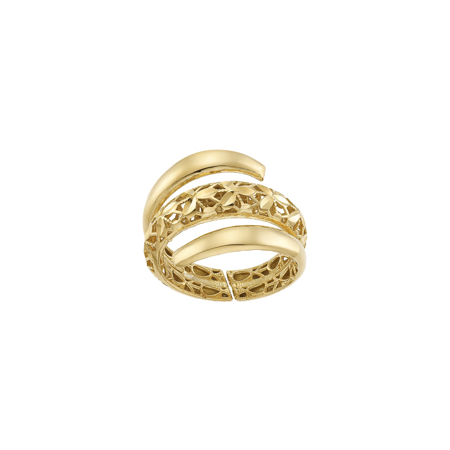 Δαχτυλίδι Artisanal από επιχρυσωμένο ασήμι 925°