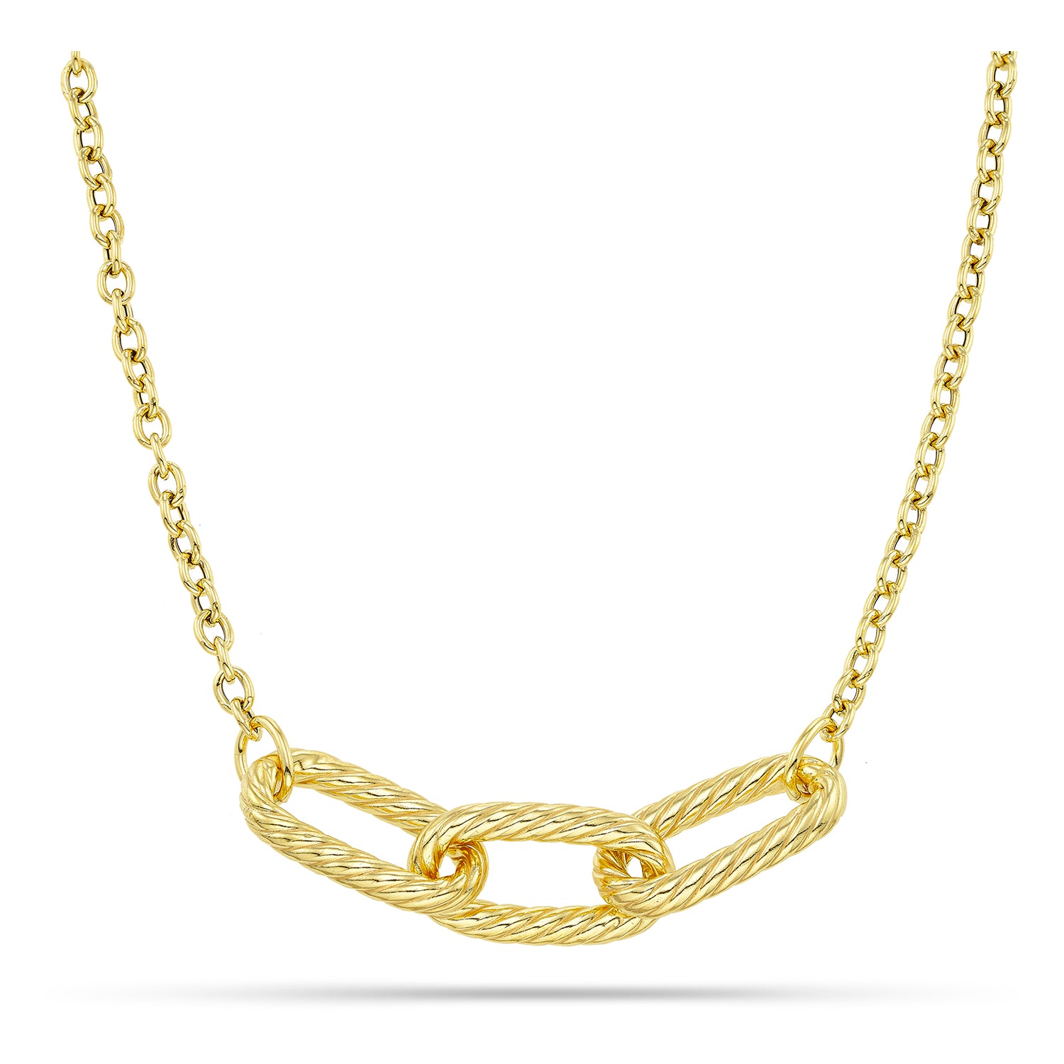 Κολιέ Skin από επιχρυσωμένο ασήμι 925° Εικόνα 1