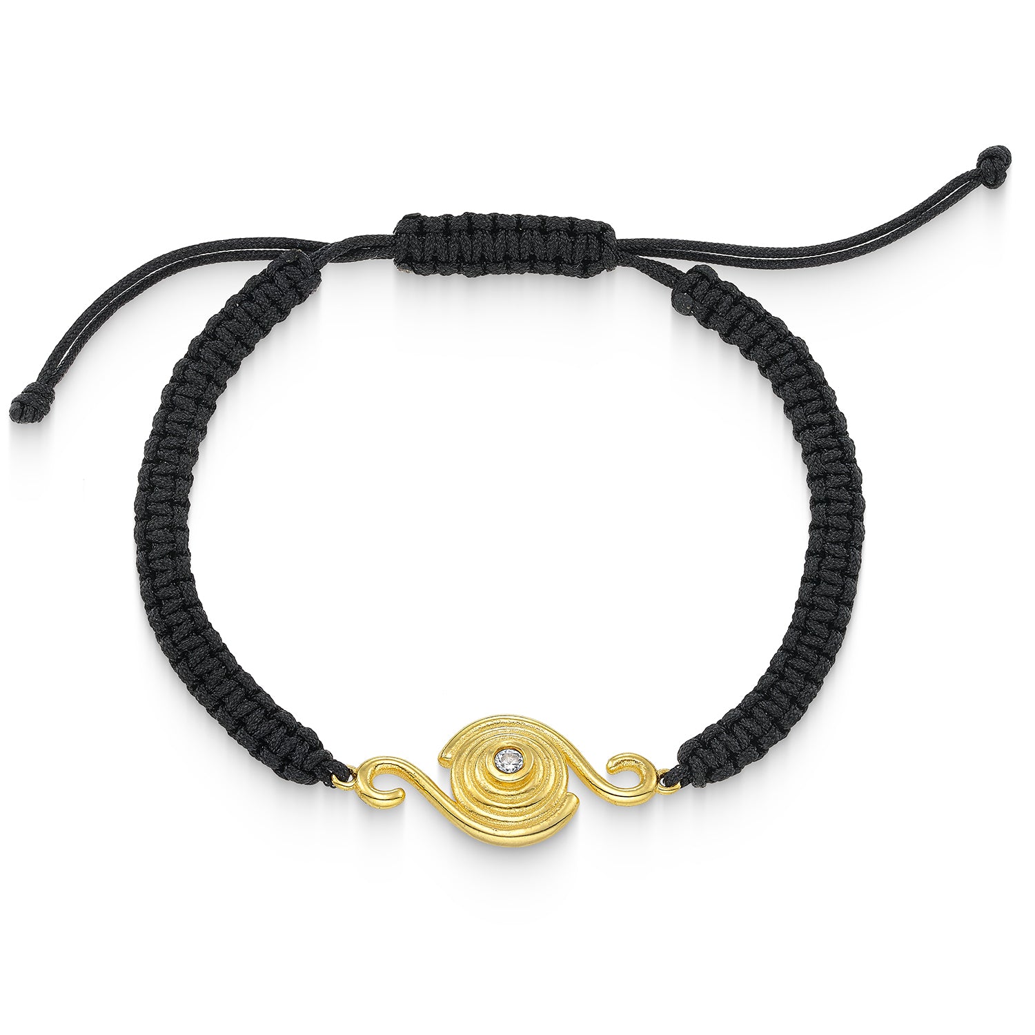 Βραχιόλι Solar από επιχρυσωμένο ασήμι 925° με ζιργκόν Εικόνα 1