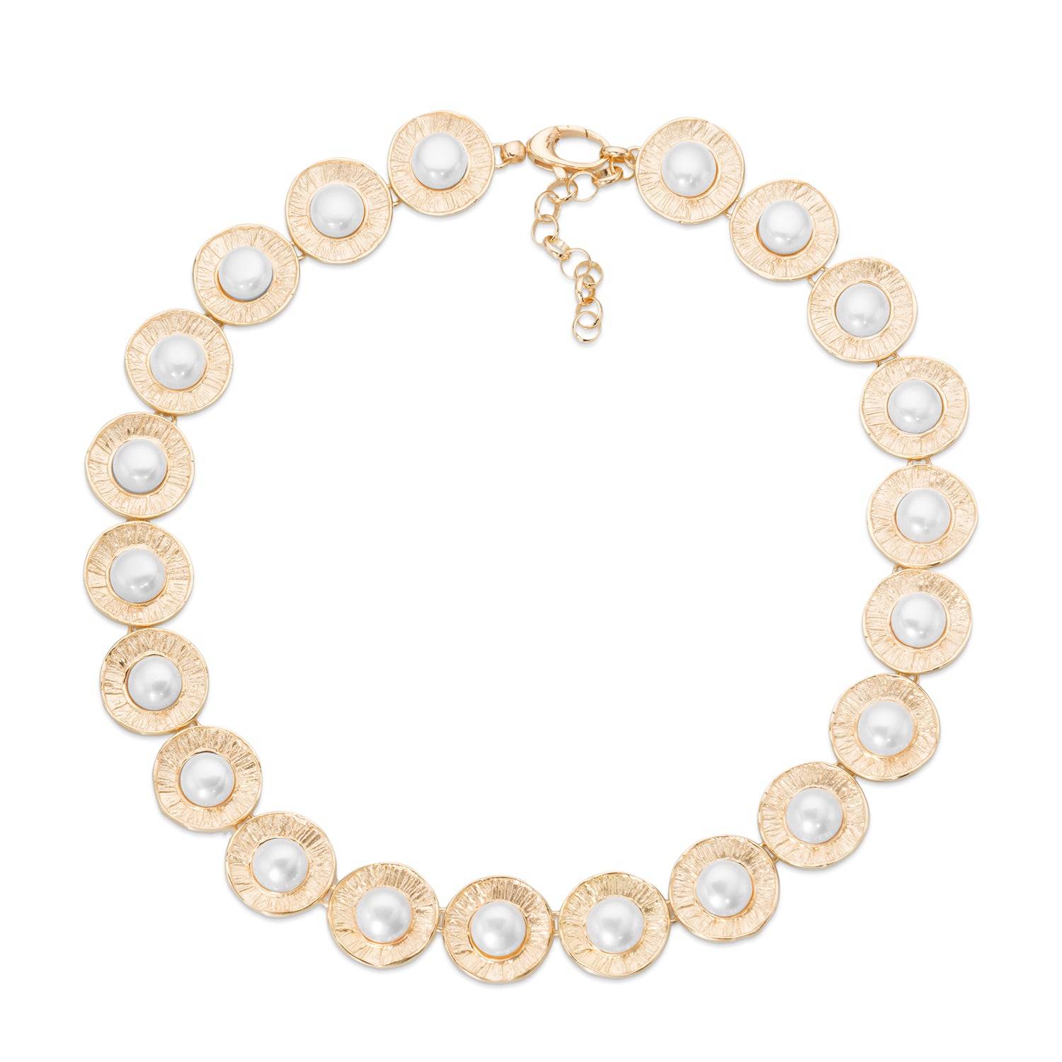 Κολιέ Terra από επιχρυσωμένο ασήμι 925° με freshwater pearls. Εικόνα 1