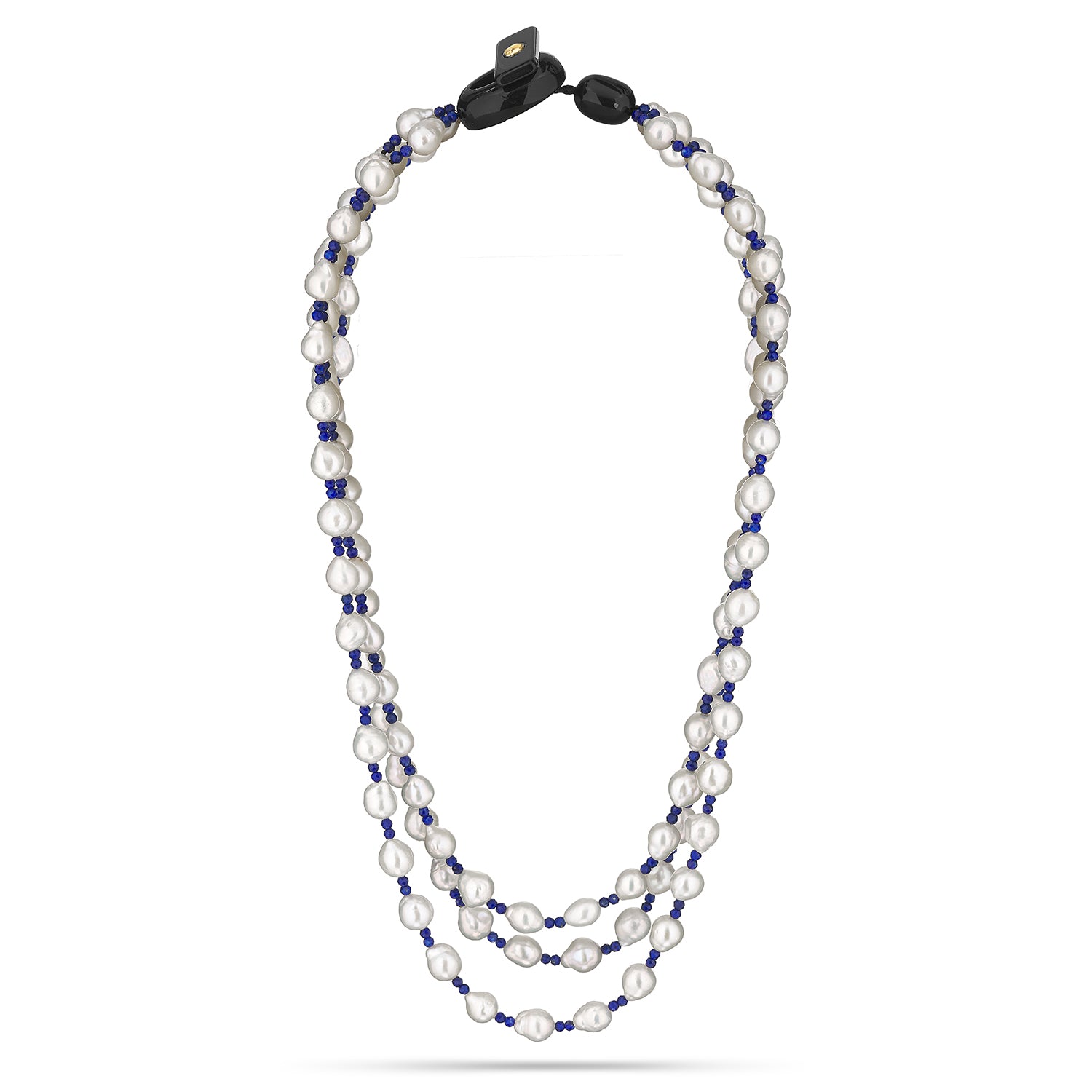 Κολιέ Rio από freshwater pearls και λάπις λάζουλι Εικόνα 1