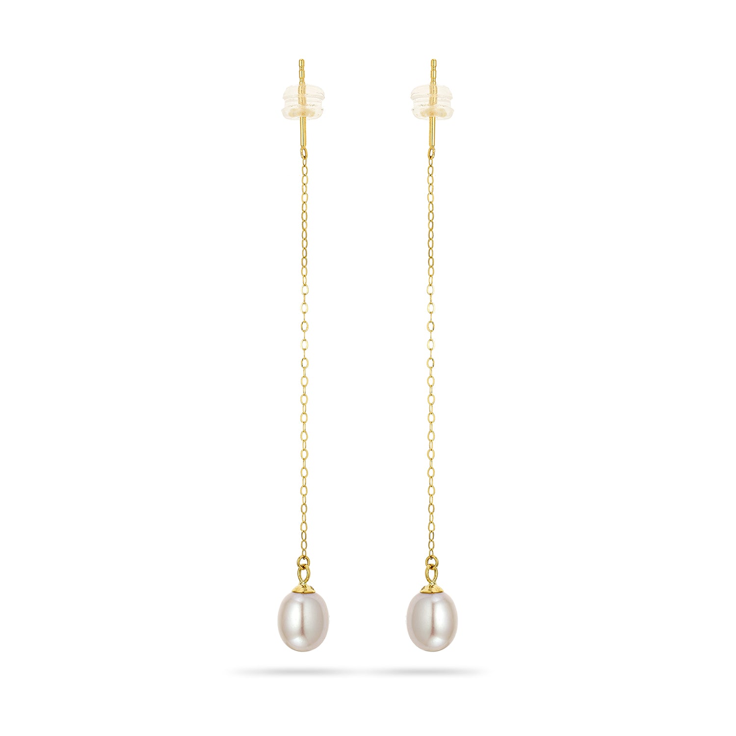 Σκουλαρίκια Pearls από χρυσό 18K με freshwater pearls Εικόνα 1