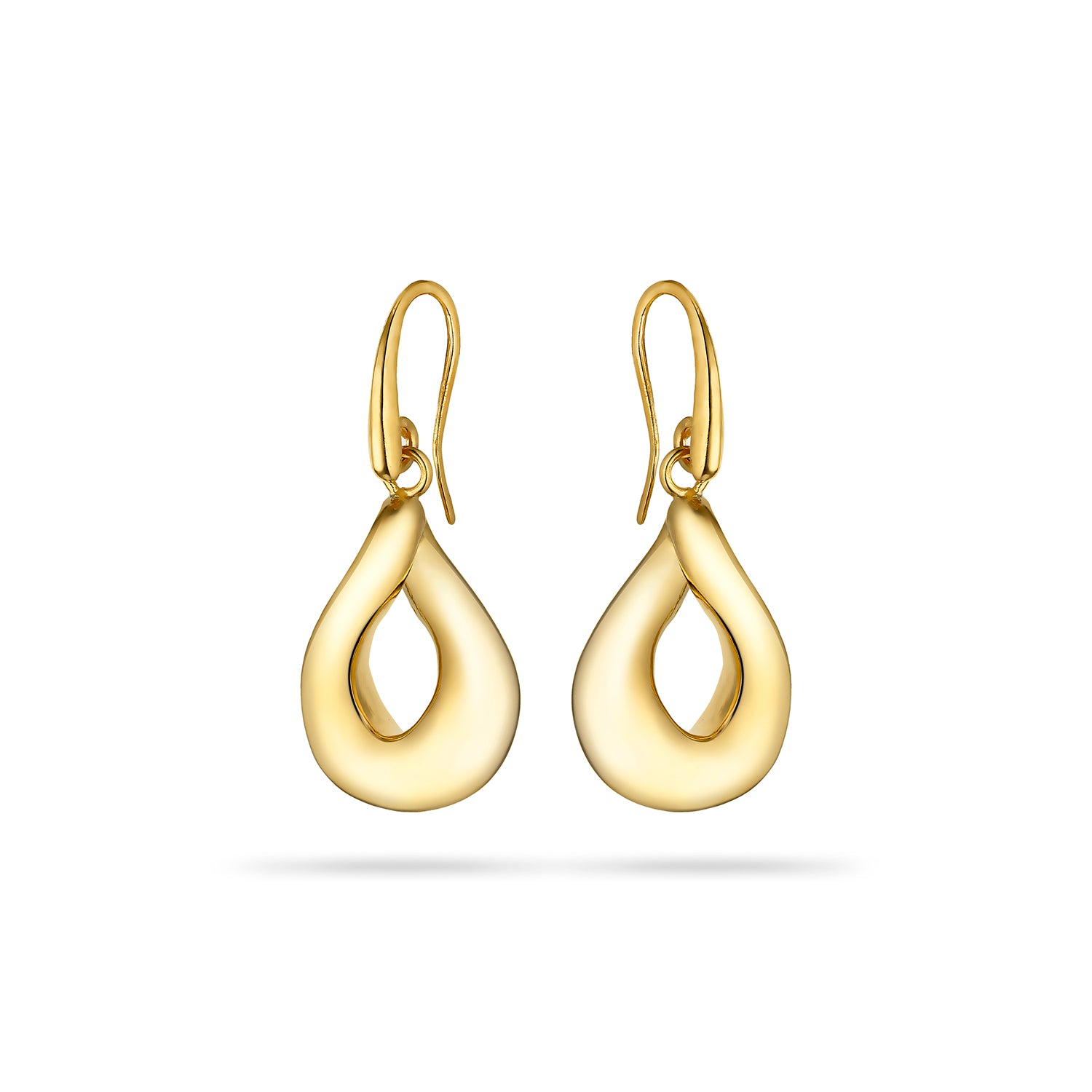 Σκουλαρίκια Reflections από επιχρυσωμένο ασήμι 925° Εικόνα 1