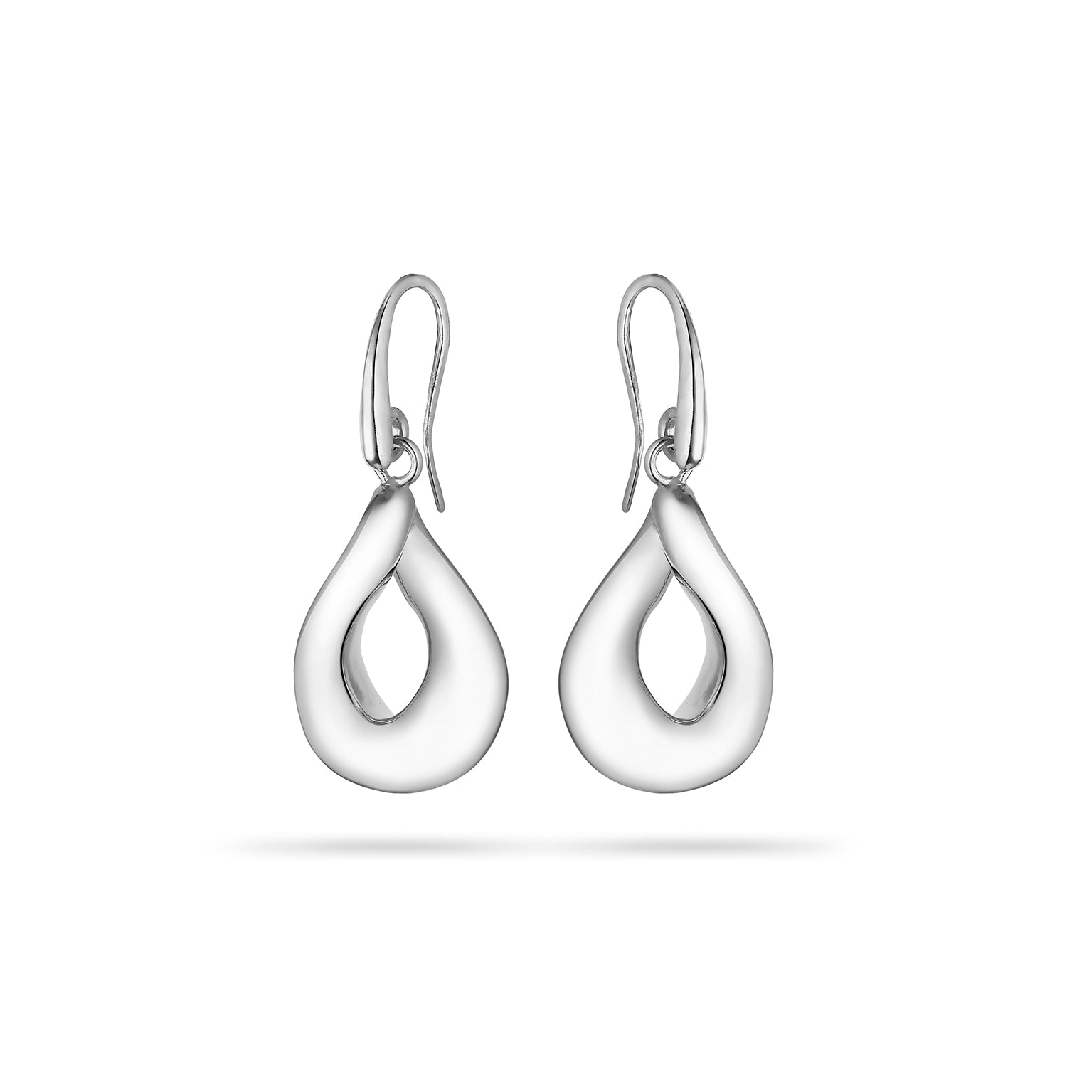 Σκουλαρίκια Reflections από επιροδιωμένο ασήμι 925° Εικόνα 1