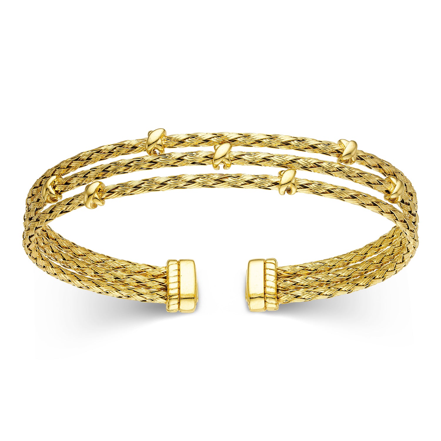 Βραχιόλι Skin σταθερό από επιχρυσωμένο ασήμι 925° Εικόνα 1