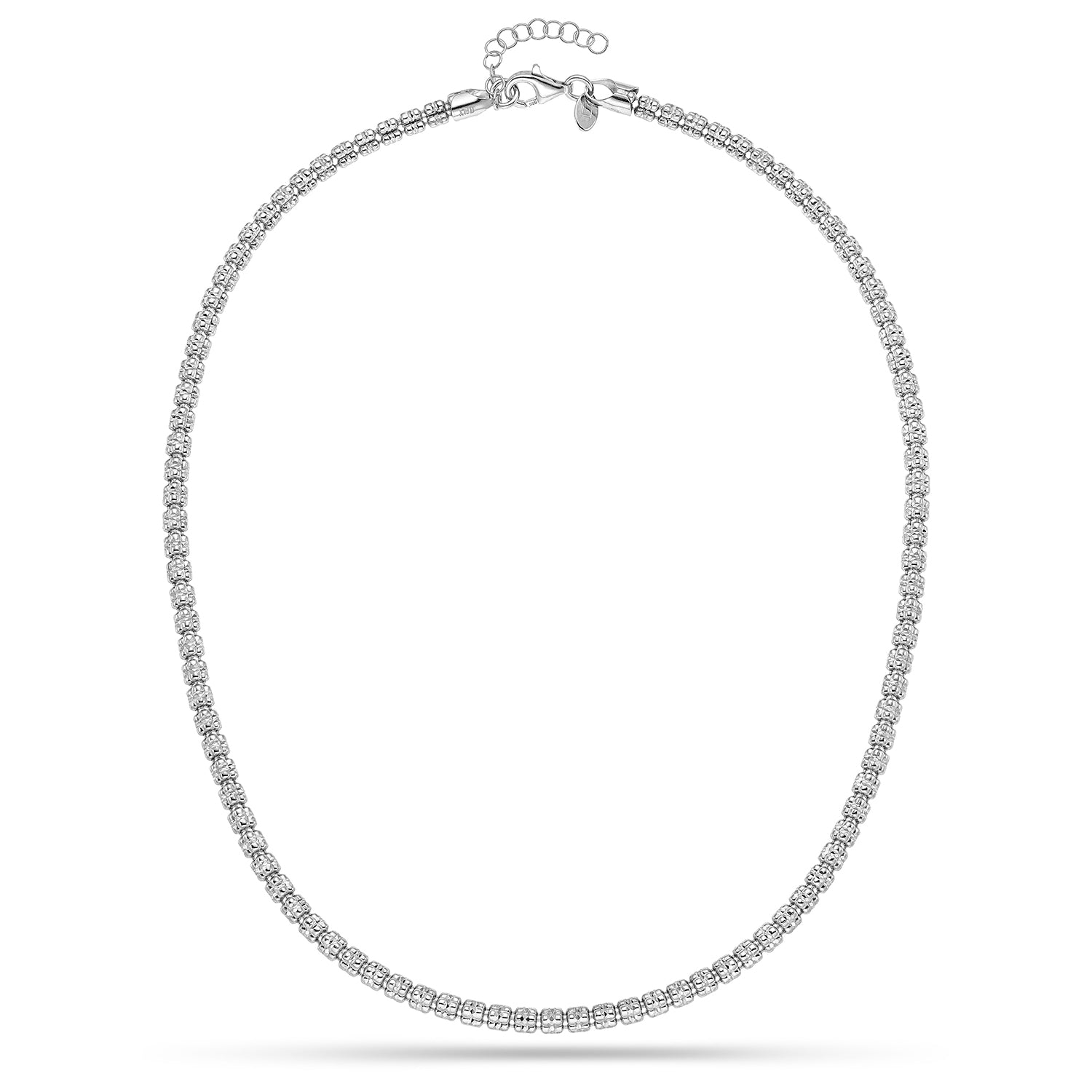 Κολιέ Skin από επιροδιωμένο ασήμι 925° Εικόνα 1