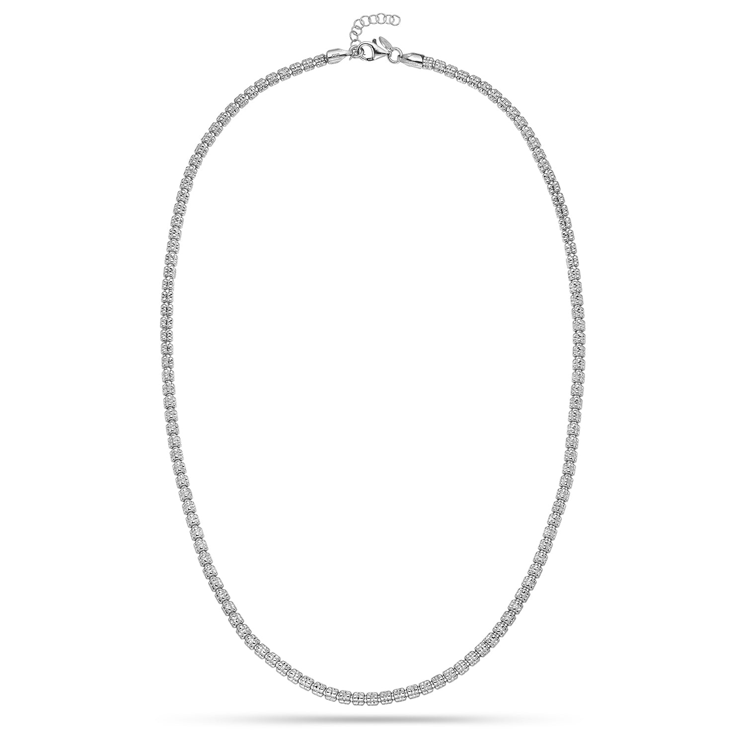 Κολιέ Skin από επιροδιωμένο ασήμι 925° Εικόνα 1