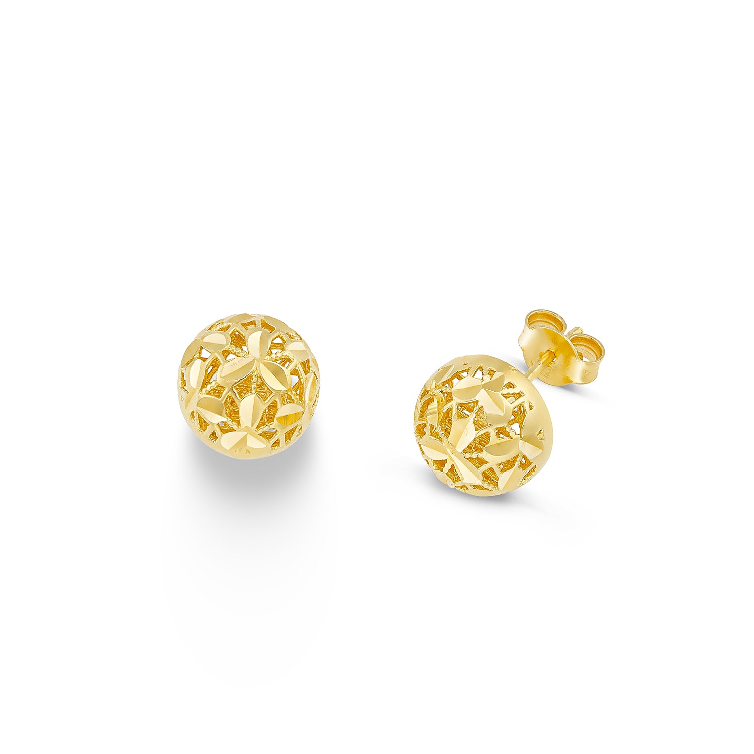 Σκουλαρίκια Artisanal από επιχρυσωμένο ασήμι 925° Εικόνα 1