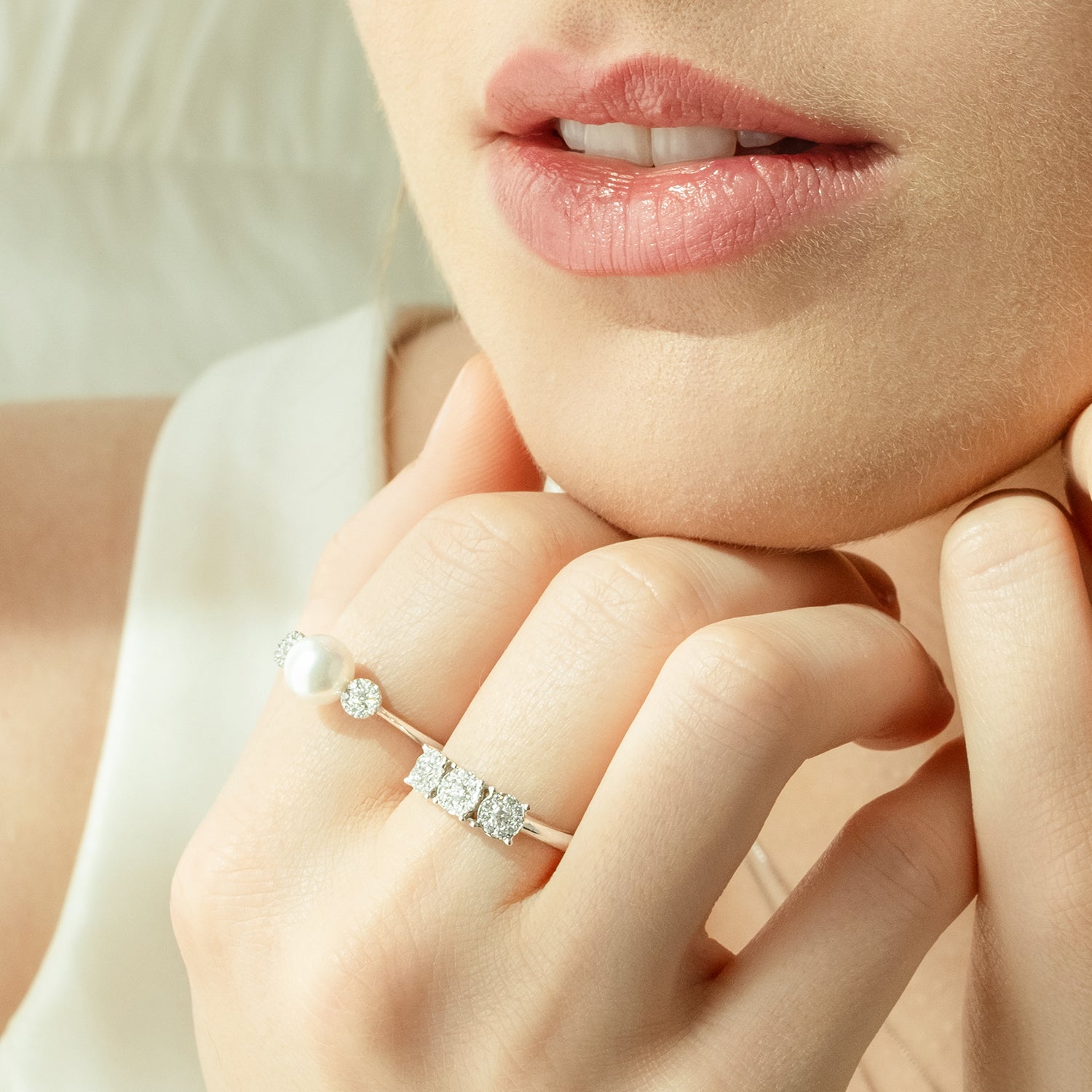 Δαχτυλίδι Diamonds από λευκό χρυσό 18K και διαμάντια μπριγιάν. Εικόνα 2