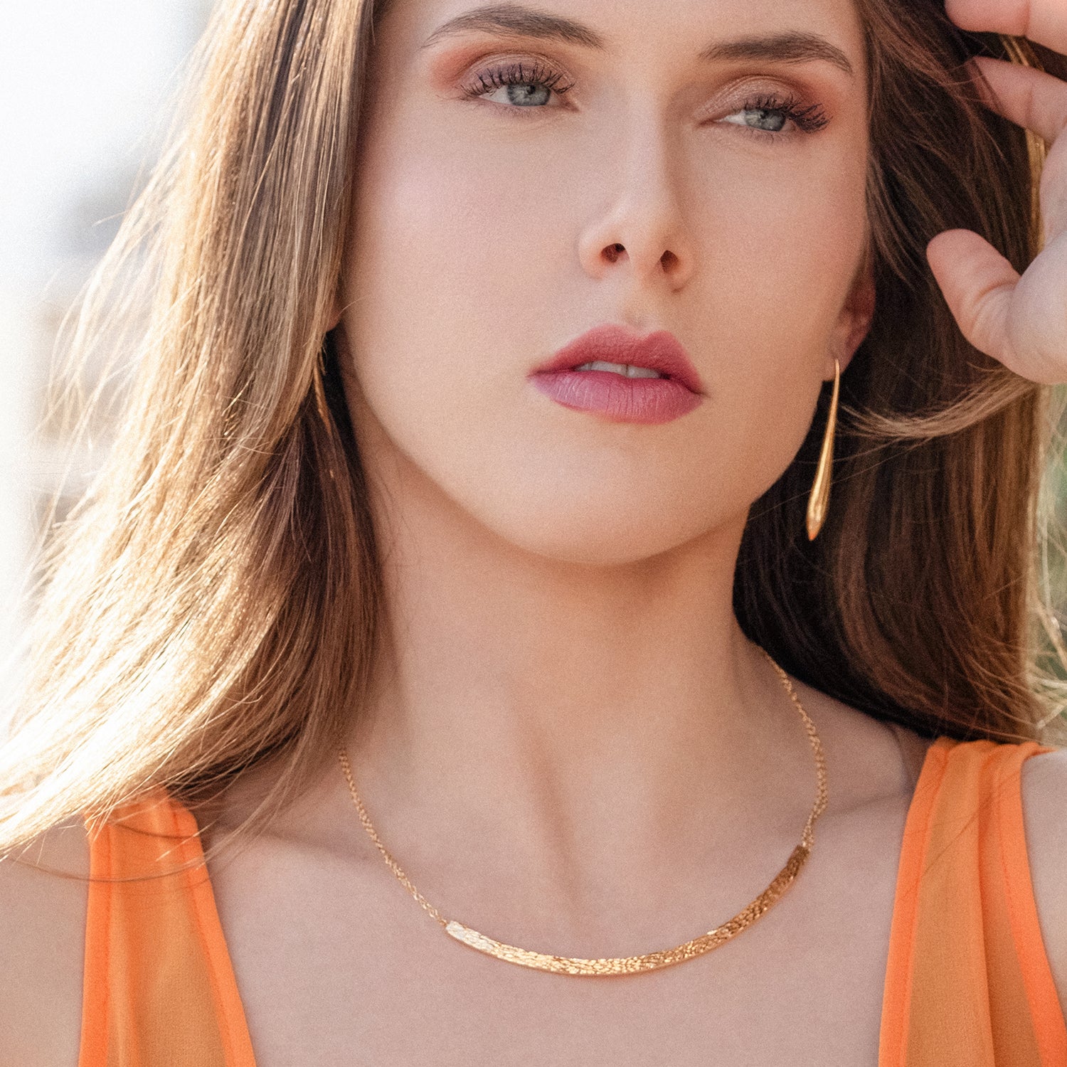 Κολιέ Aurum από χρυσό 18Κ Εικόνα 2