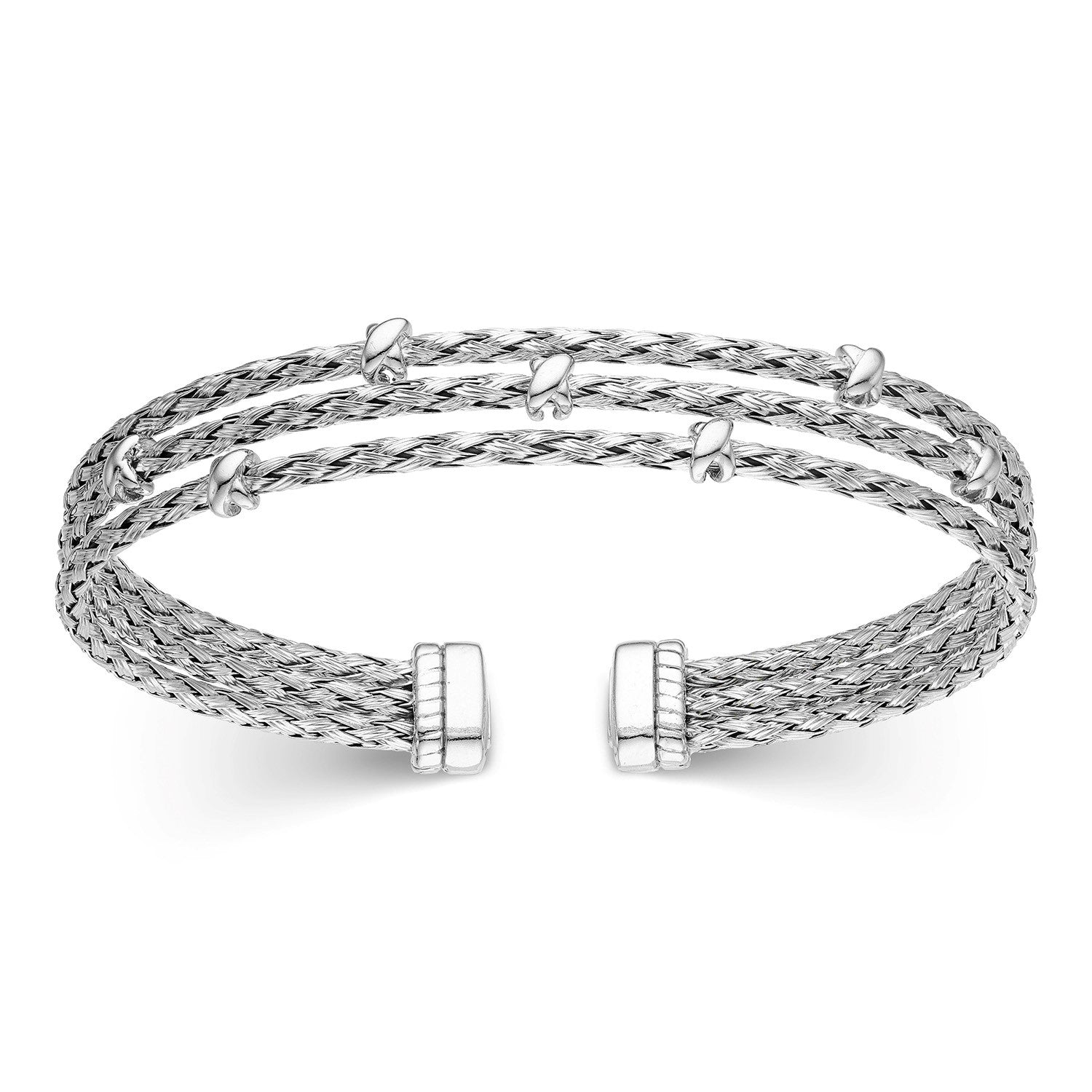 Βραχιόλι Skin σταθερό από επιροδιωμένο ασήμι 925° Εικόνα 1