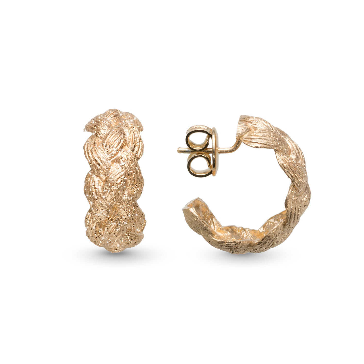 Σκουλαρίκια Terra από επιχρυσωμένο ασήμι 925° Εικόνα 2