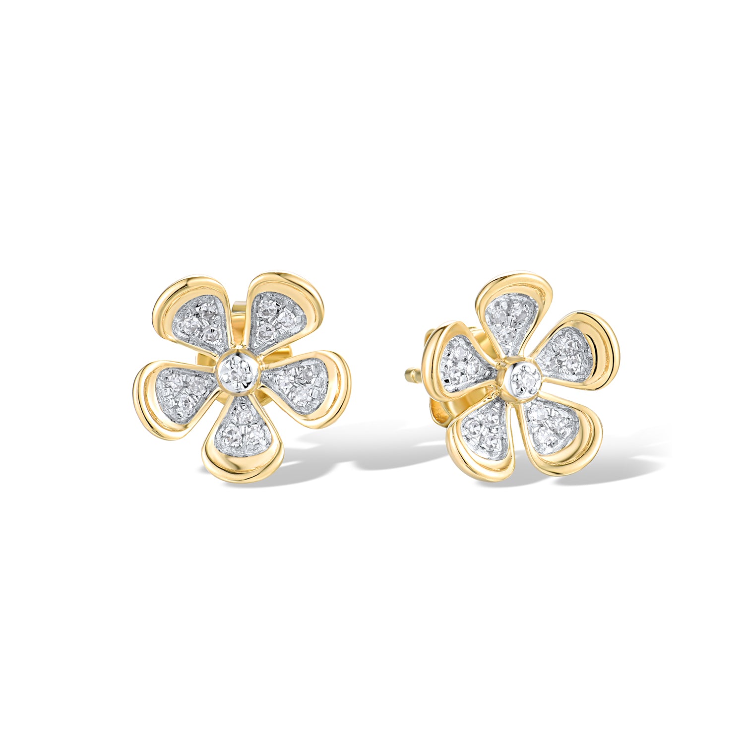 Σκουλαρίκια Diamonds από χρυσό 18K με διαμάντια μπριγιάν Εικόνα 1