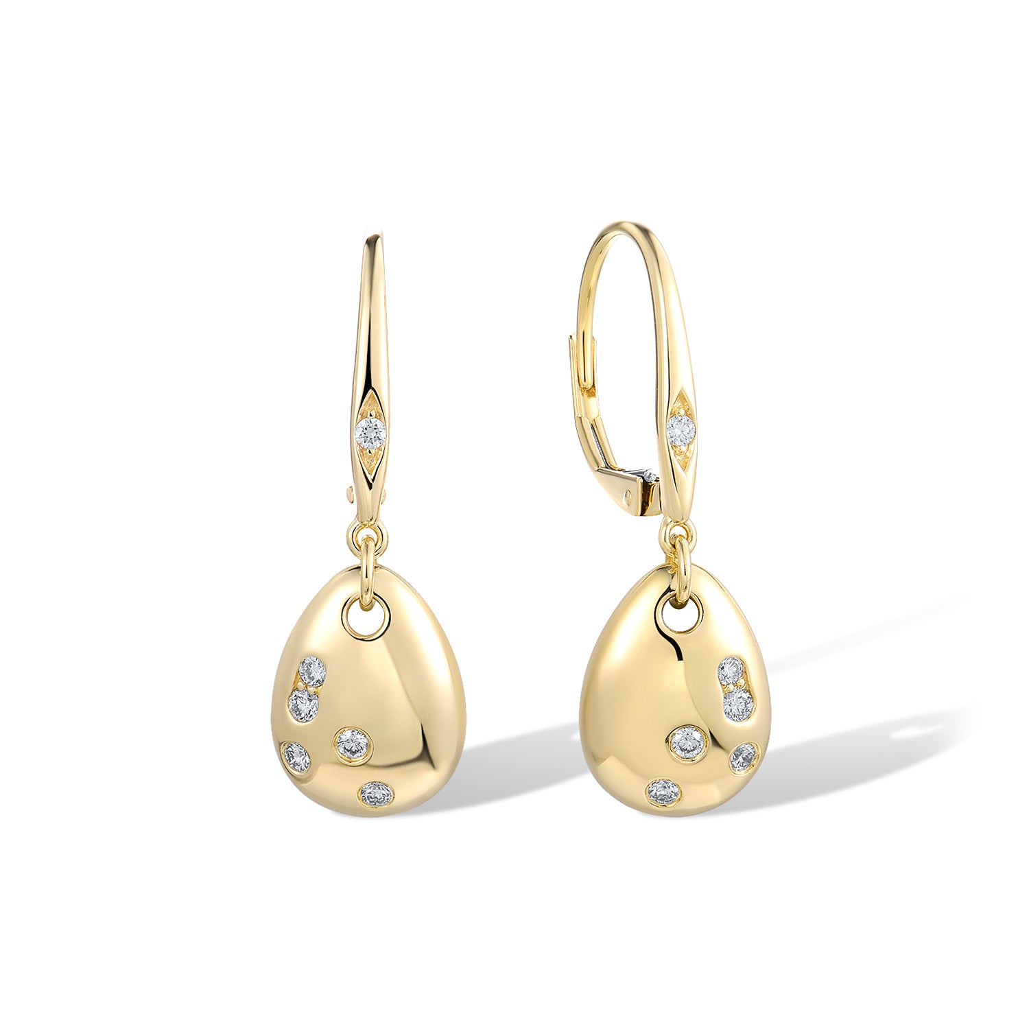 Σκουλαρίκια Diamonds από χρυσό 18K με διαμάντια μπριγιάν Εικόνα 1