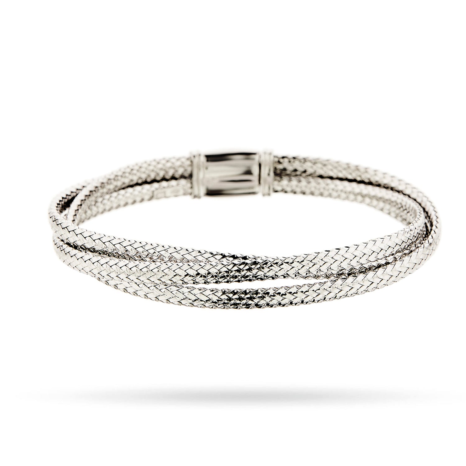 Βραχιόλι Skin σταθερό από επιροδιωμένο ασήμι 925°