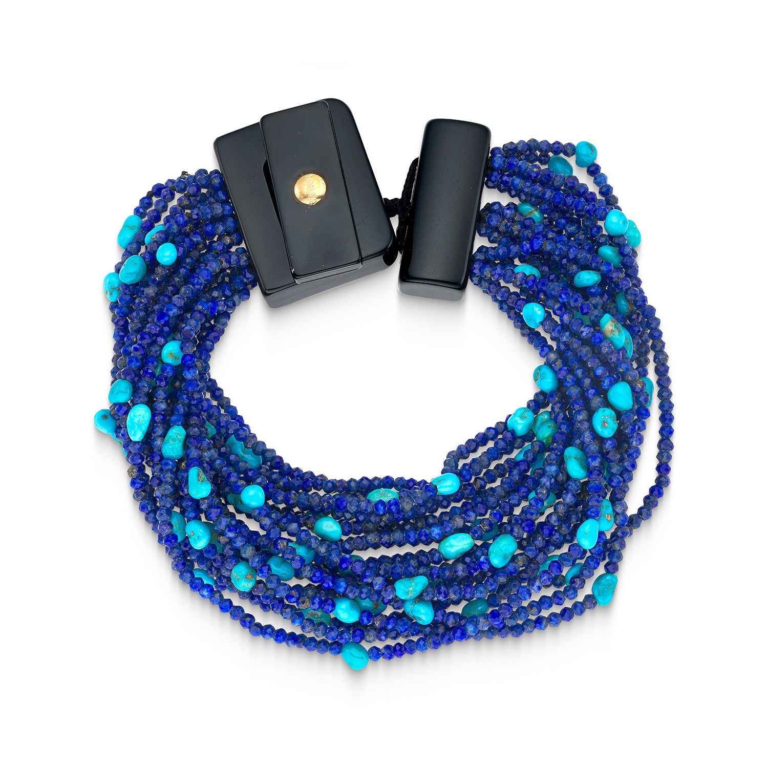 Βραχιόλι Rio απο λάπις λάζουλι,τιρκουάζ και βακελίτη