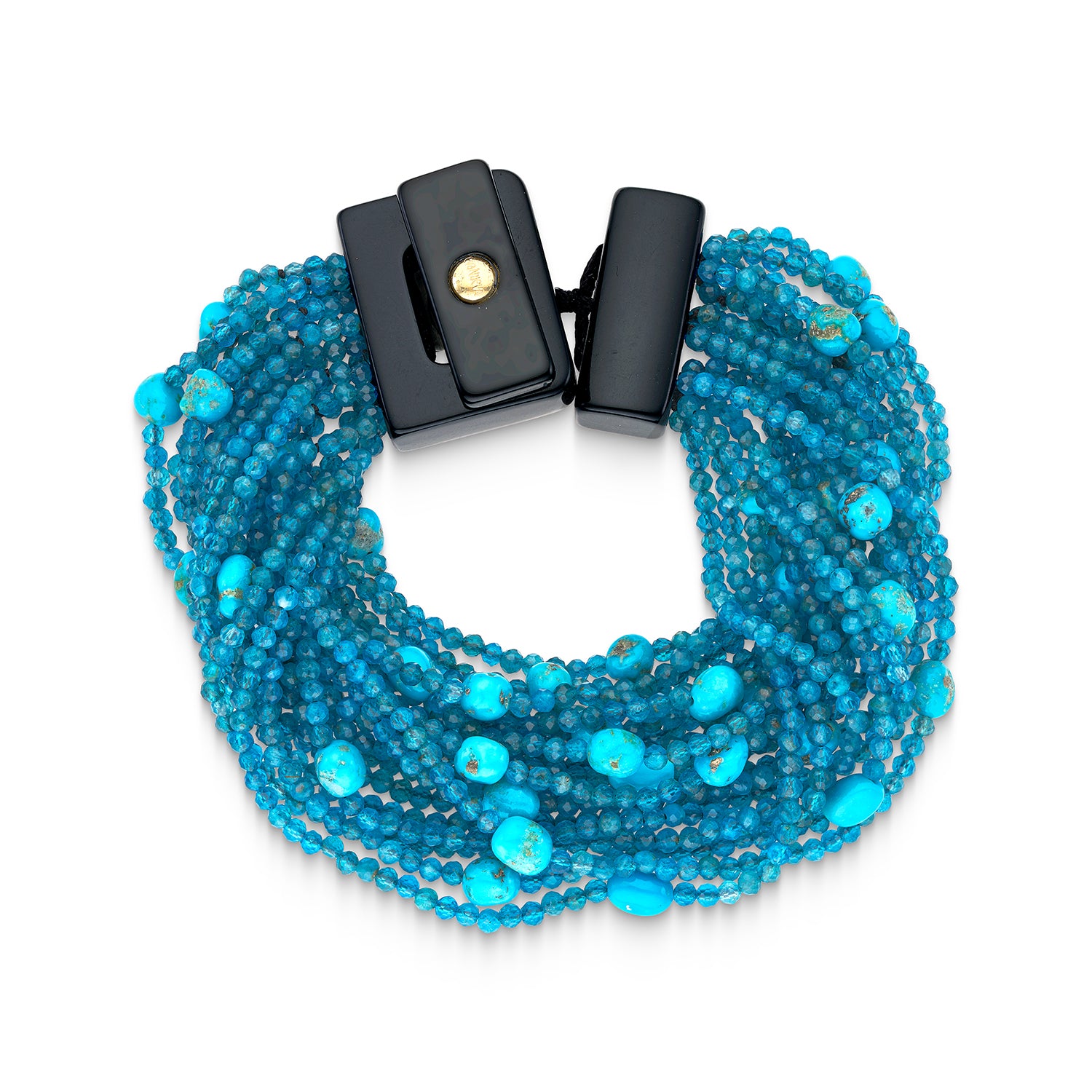 Βραχιόλι Rio απο μπλέ απατίτη,τιρκουάζ και βακελίτη