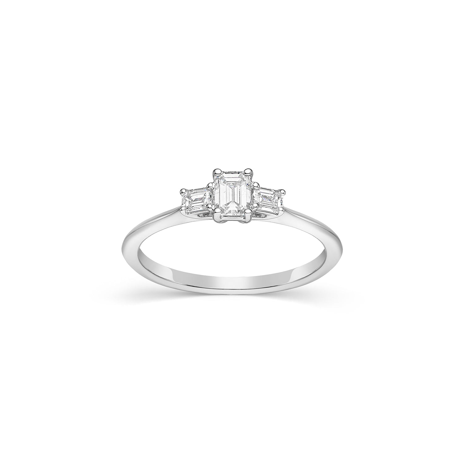 Δαχτυλίδι Diamonds από λευκό χρυσό 18K με διαμάντια μπριγιάν