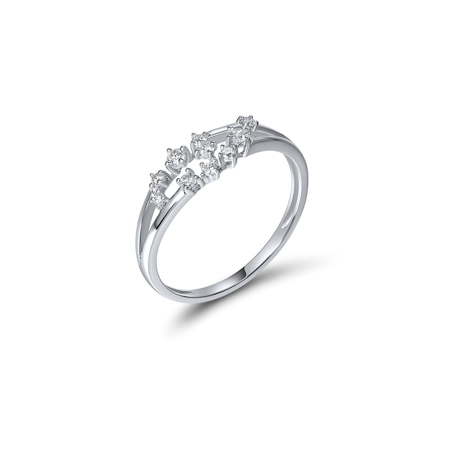 Δαχτυλίδι Diamonds από λευκό χρυσό 14K και διαμάντια
