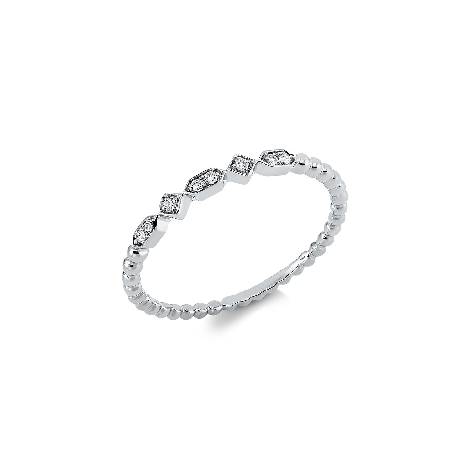Δαχτυλίδι Diamonds από λευκό χρυσό 18K με διαμάντια μπριγιάν