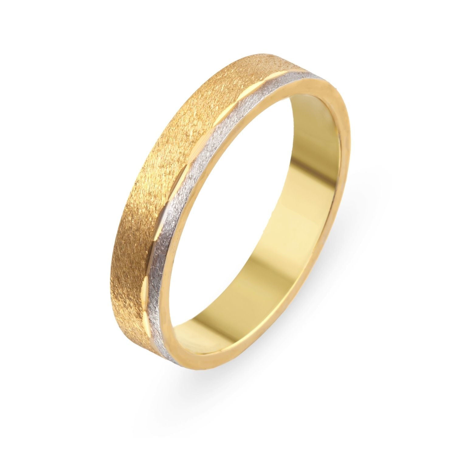 Βέρα από χρυσό και λευκό χρυσό