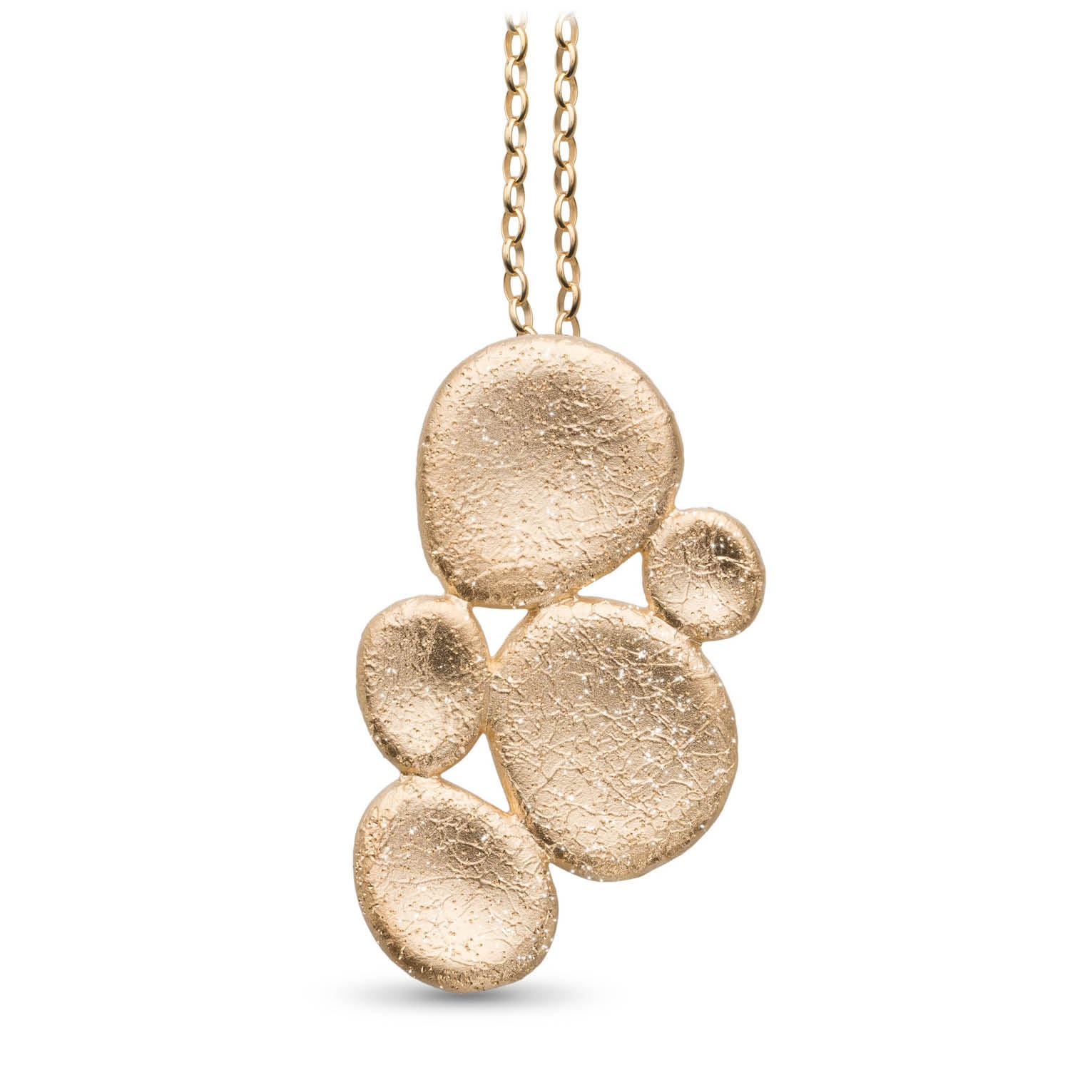 Κολιέ Terra από ματ επιχρυσωμένο ασήμι 925°