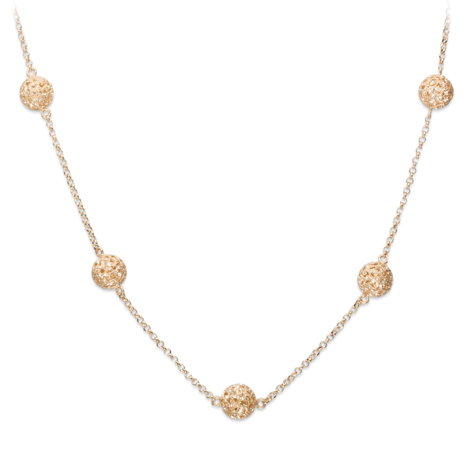 Κολιέ Terra από επιχρυσωμένο ασήμι 925°