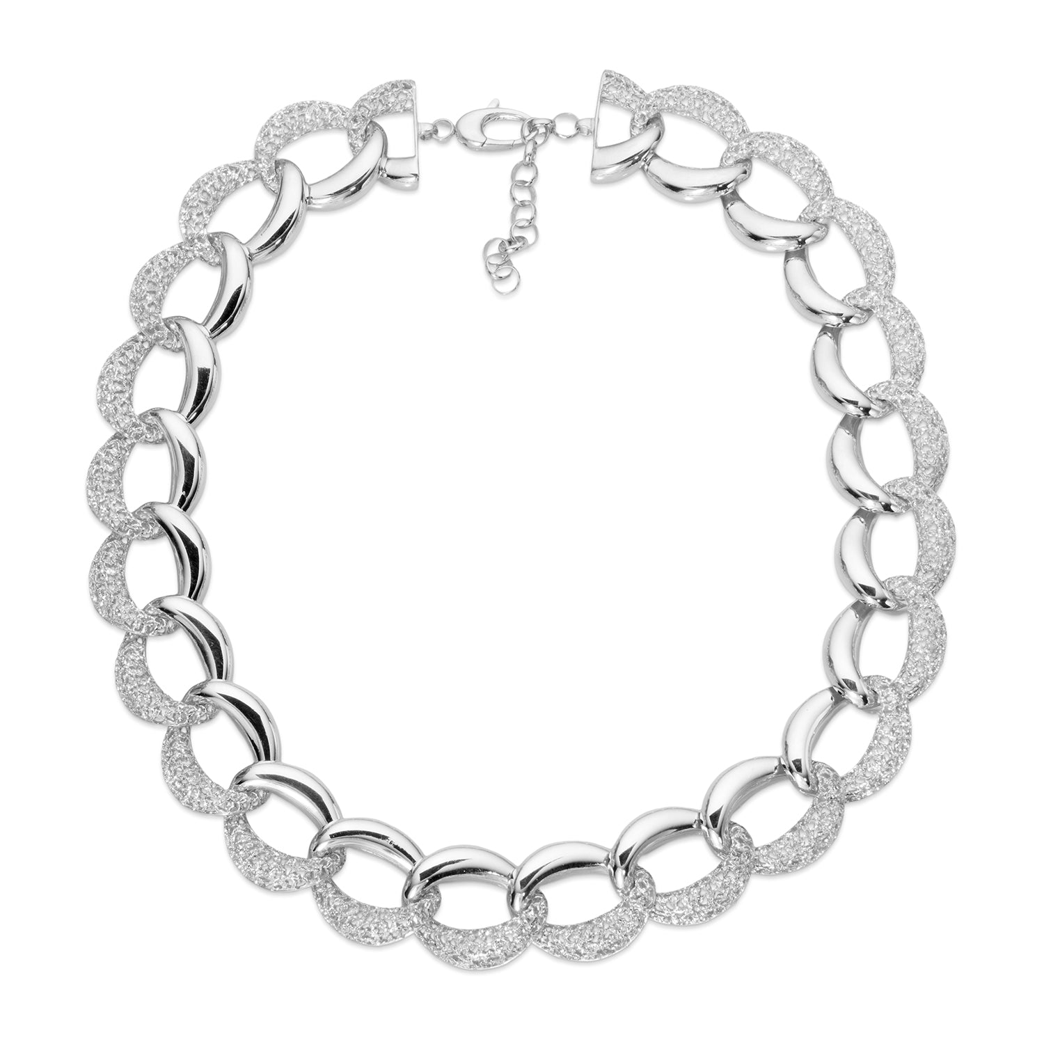 Κολιέ Terra από επιροδιωμένο ασήμι 925°