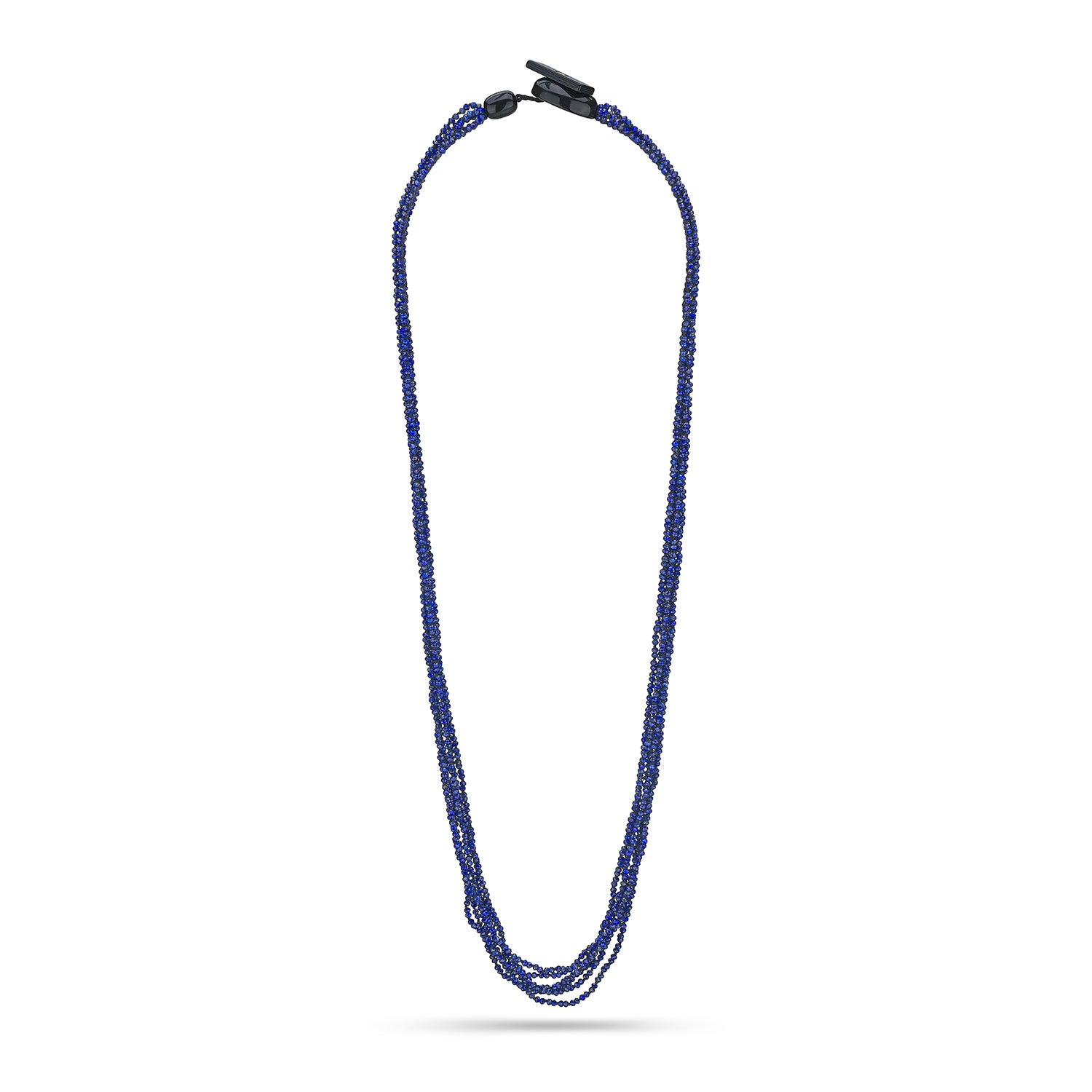 Κολιέ Rio από λάπις λάζουλι και επιροδιωμένο ασήμι 925°