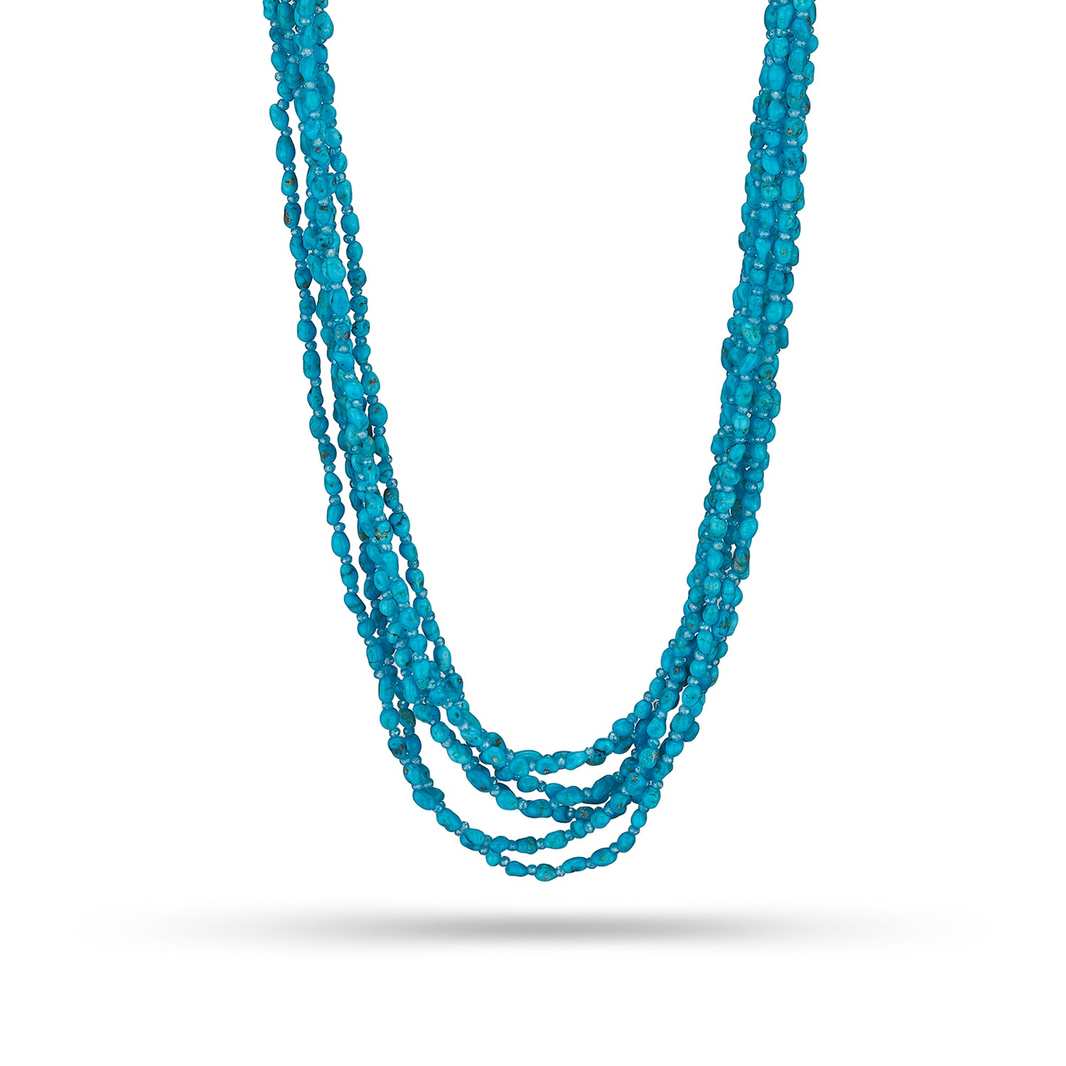 Κολιέ Rio απο τιρκουάζ,sky ζιργκόν και βακελίτη