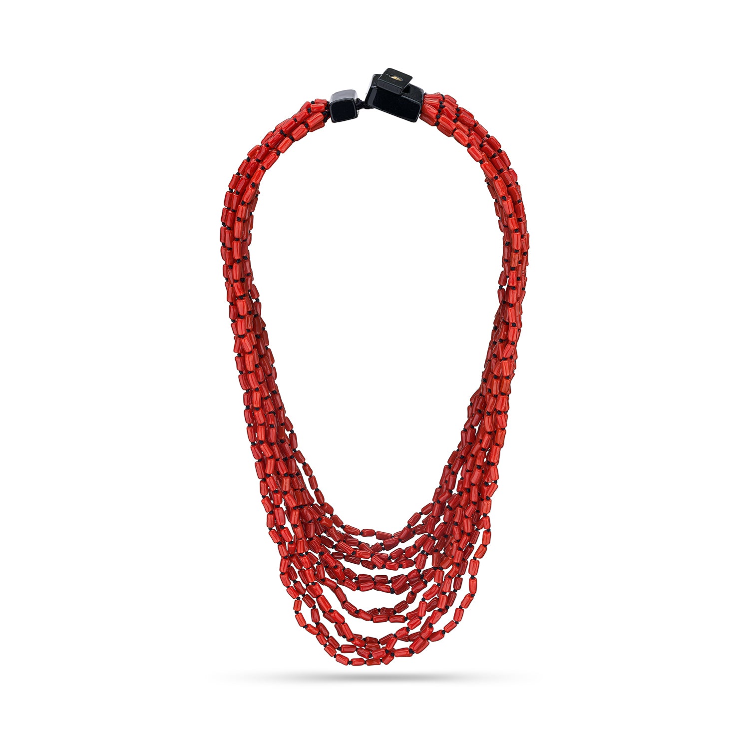 Κολιέ Rio απο κοράλι και βακελίτη