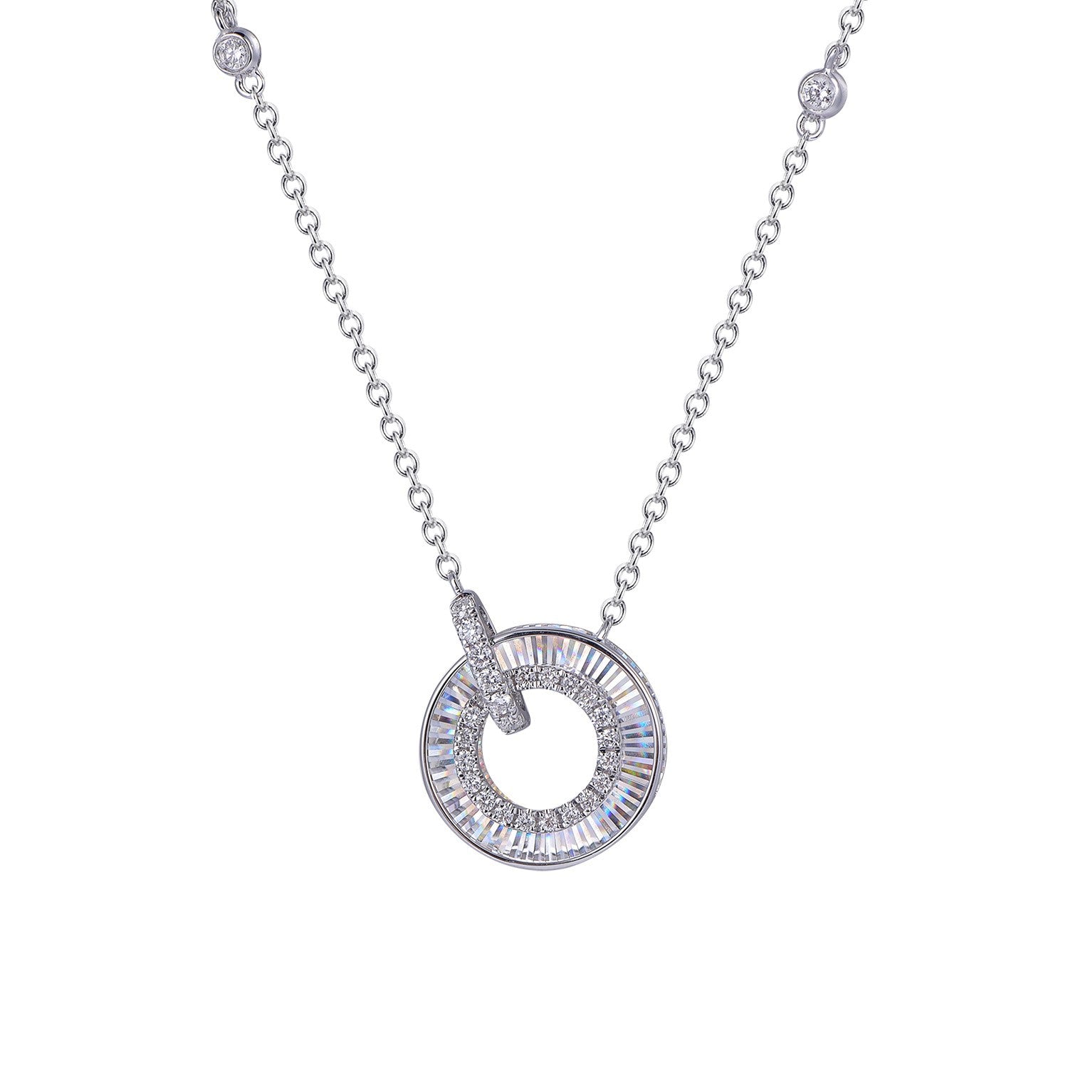 Κολιέ Diamonds από λευκό χρυσό 18K με διαμάντια μπριγιάν