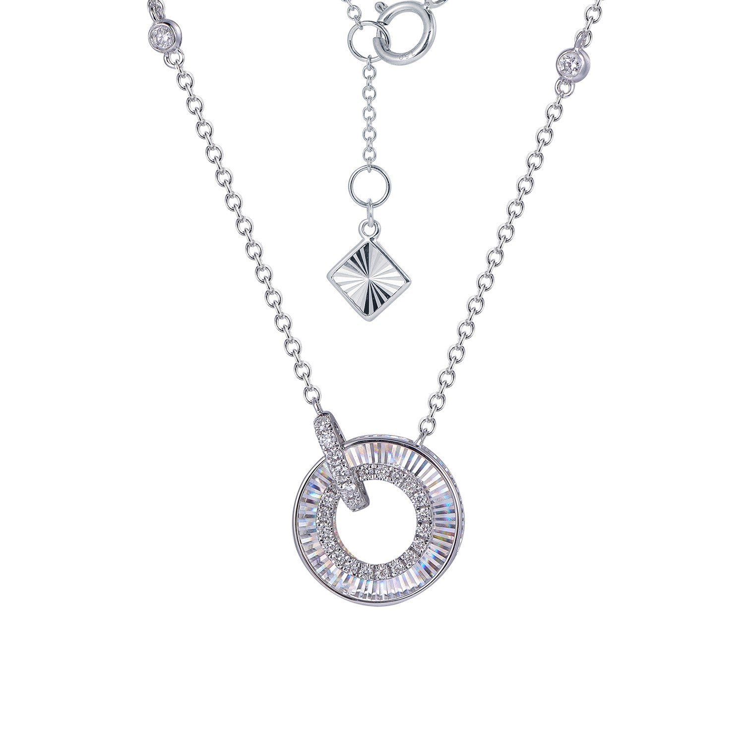 Κολιέ Diamonds από λευκό χρυσό 18K με διαμάντια μπριγιάν