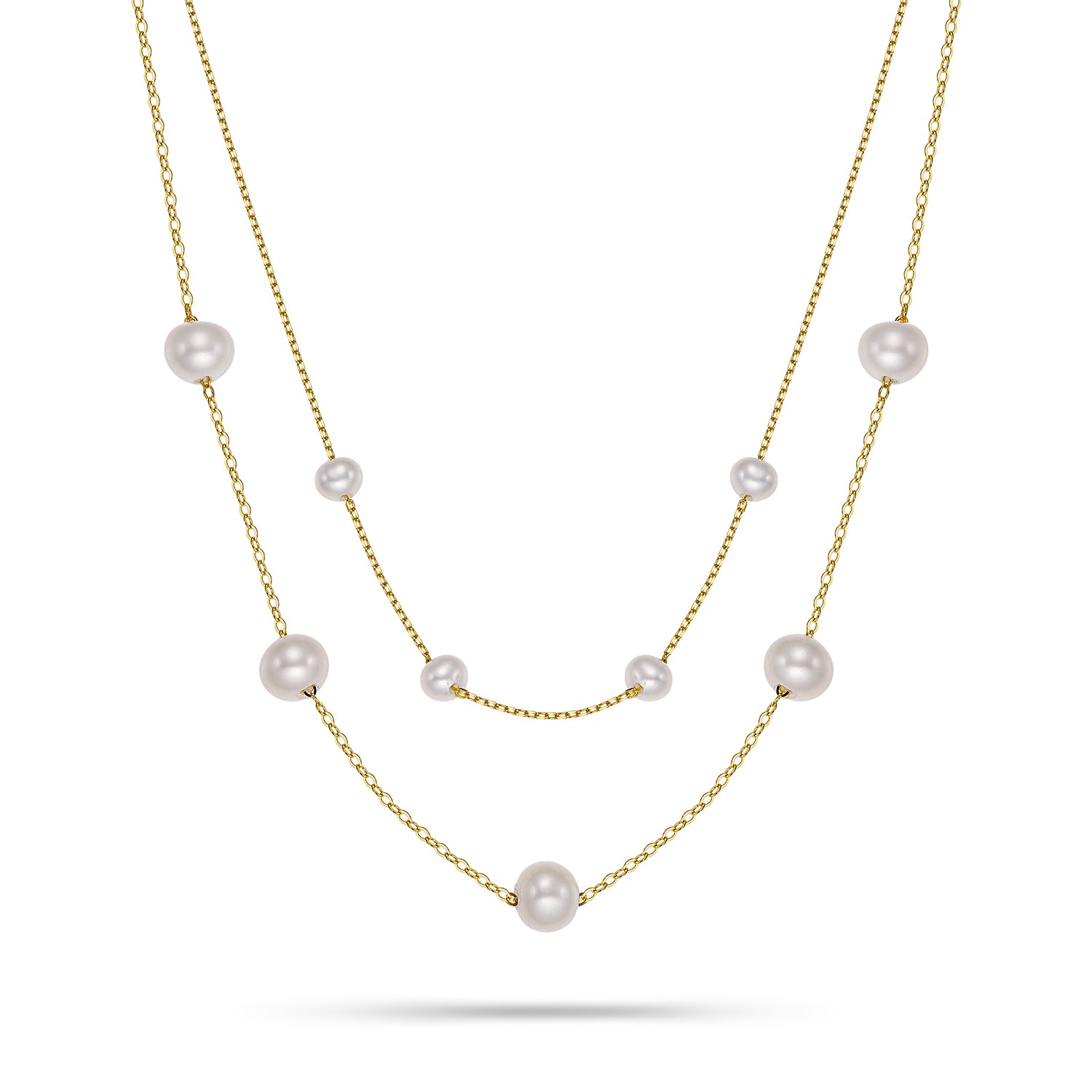 Κολιέ Pearls από χρυσό 14K με freshwater pearls