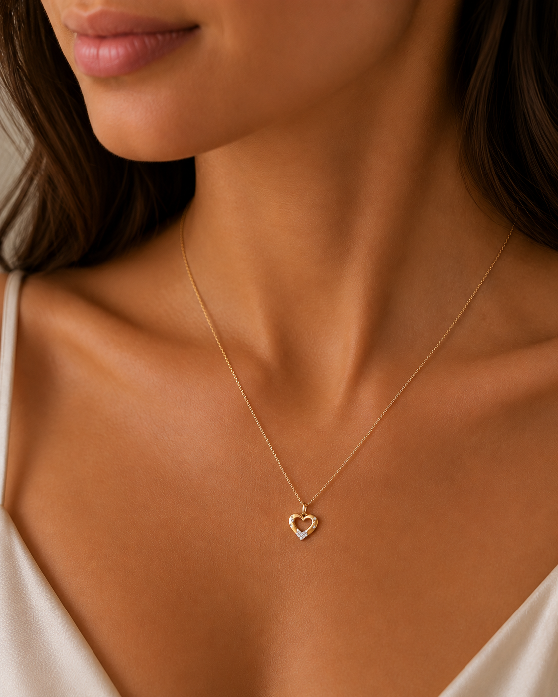 Μενταγιόν LiLaLove από χρυσό 18K με διαμάντια μπριγιάν