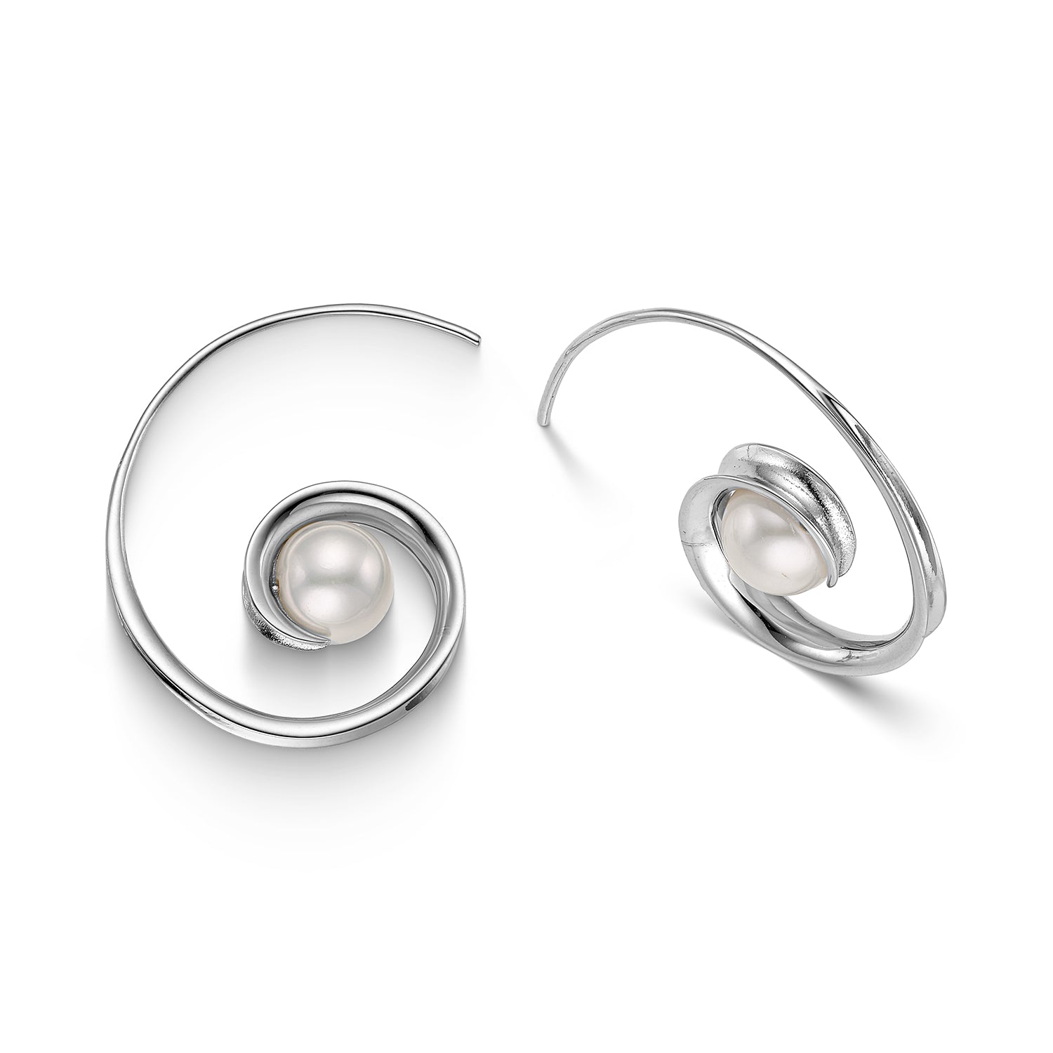 Σκουλαρίκια Pearls από ασήμι 925° με freshwater pearls