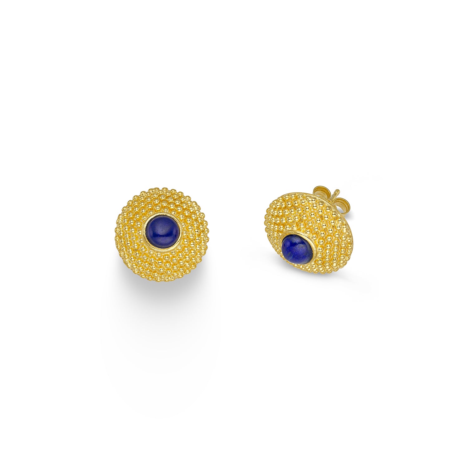 Σκουλαρίκια Amalfi από επιχρυσωμένο ασήμι 925° με λάπις λάζουλι