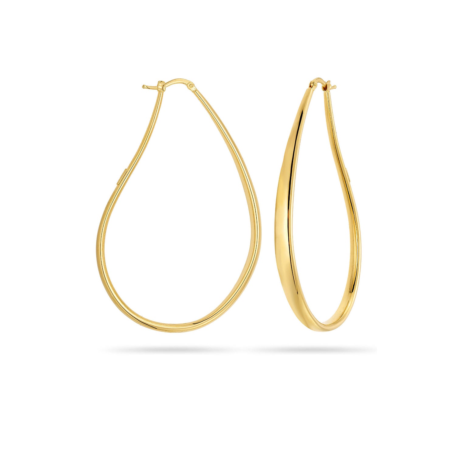 Σκουλαρίκια κρίκοι Aurum από χρυσό 18K