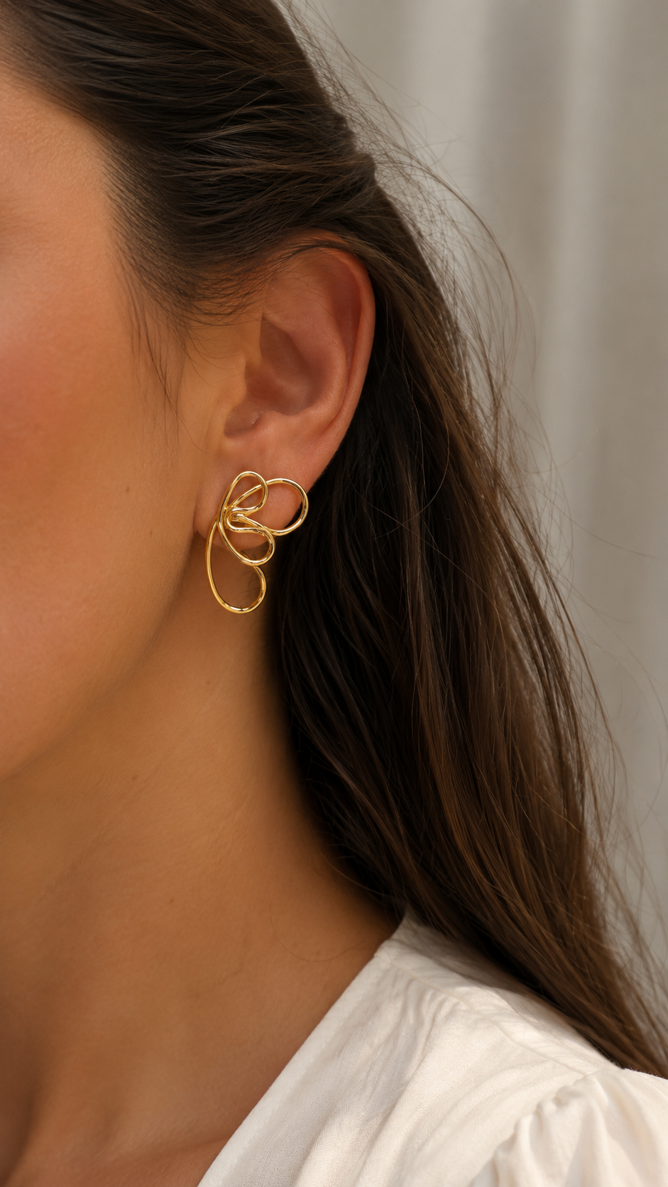 Σκουλαρίκια Aurum από χρυσό 18K
