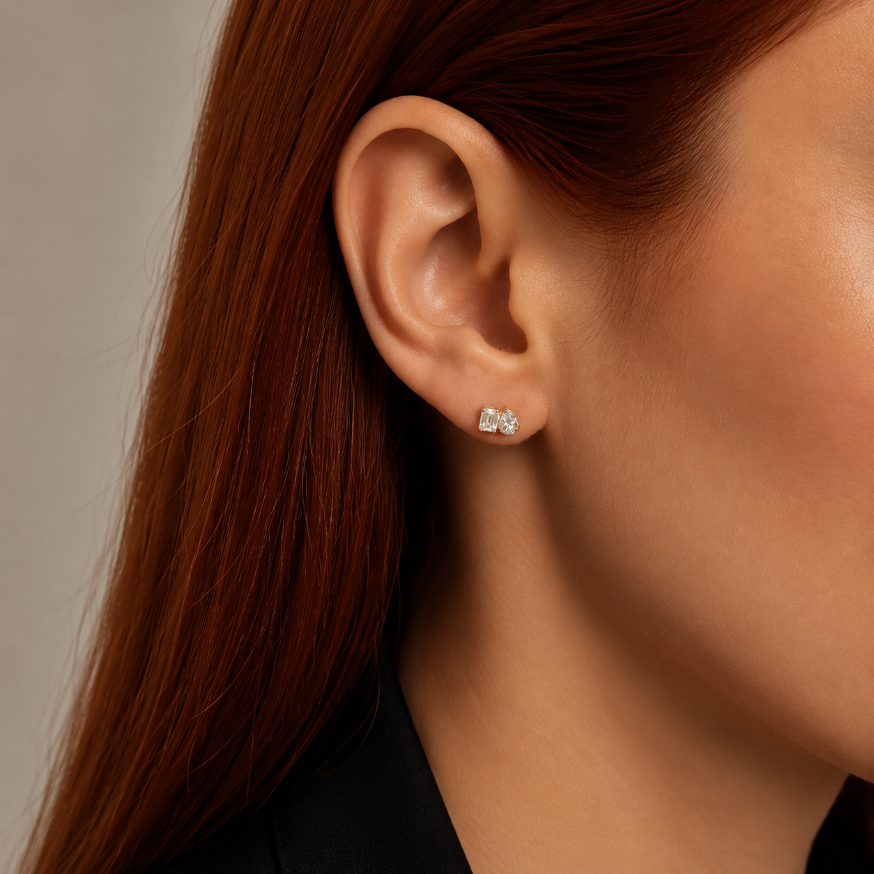 Σκουλαρίκια Toi et Moi της συλλογής Diamonds από χρυσό 18K με διαμάντια μπριγιάν