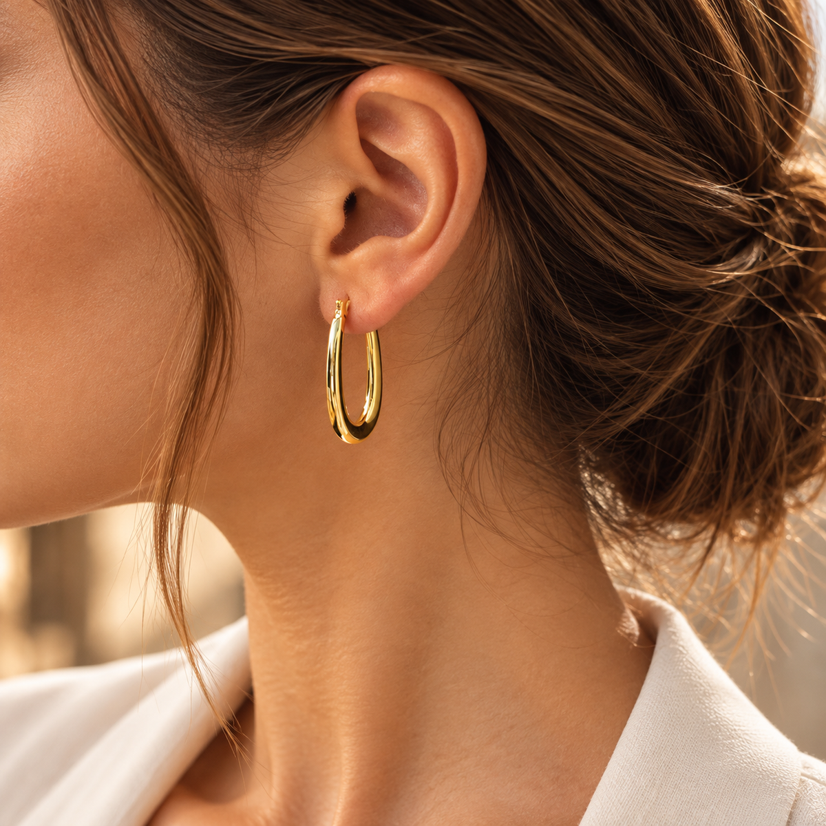 Σκουλαρίκια Aurum από χρυσό 18K