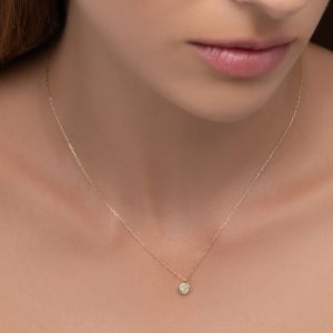 Κολιέ Diamonds από χρυσό 18K με διαμάντια μπριγιάν