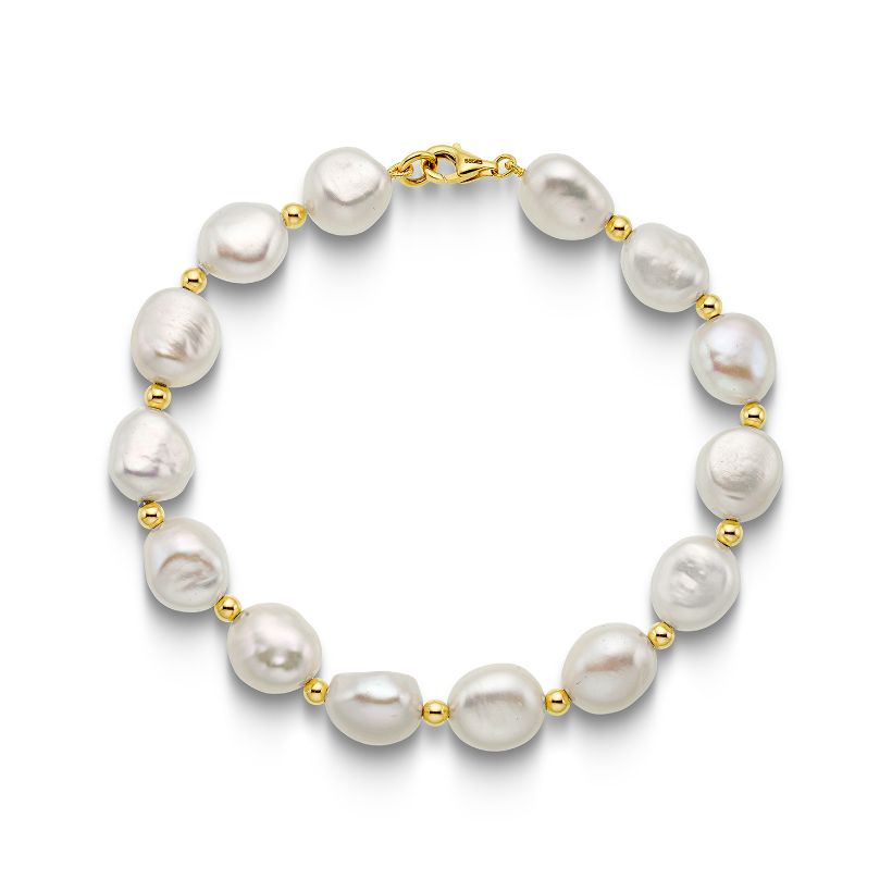 Βραχιόλι Pearls από χρυσό 14K με freshwater pearls