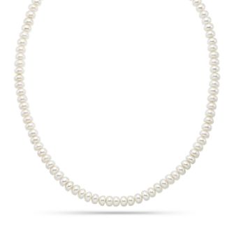 Κολιέ Pearls από χρυσό 9K με freshwater pearls με κούμπωμα το άπειρο