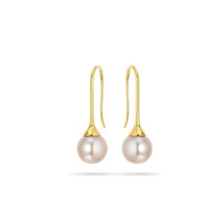 Σκουλαρίκια Pearls από χρυσό 18K με freshwater pearls