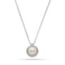 Κολιέ Pearls από επιροδιωμένο ασήμι 925° με freshwater pearl και ζιργκόν